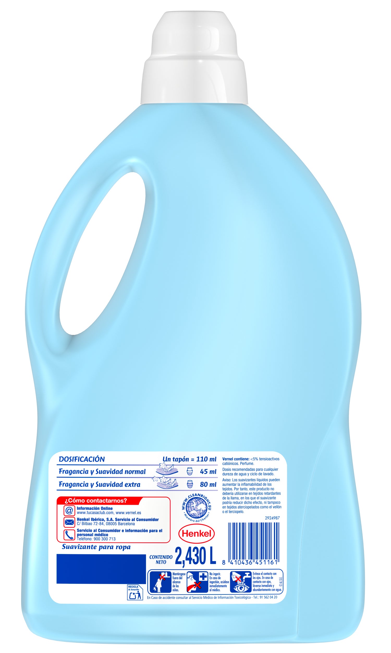 Suavizante cielo azul Vernel54d