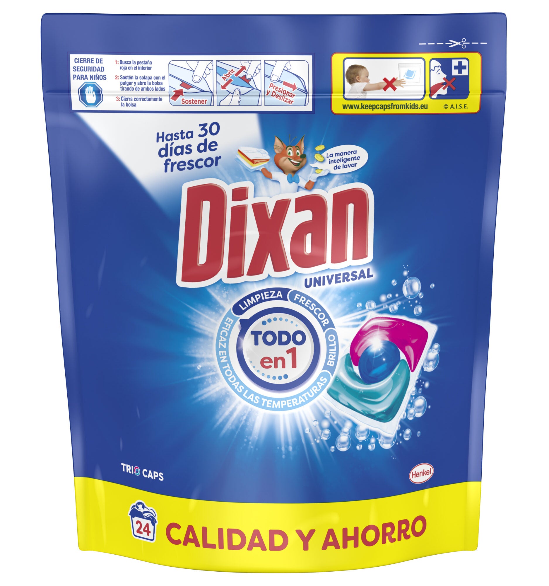 Detergente triocaps Dixan 24d