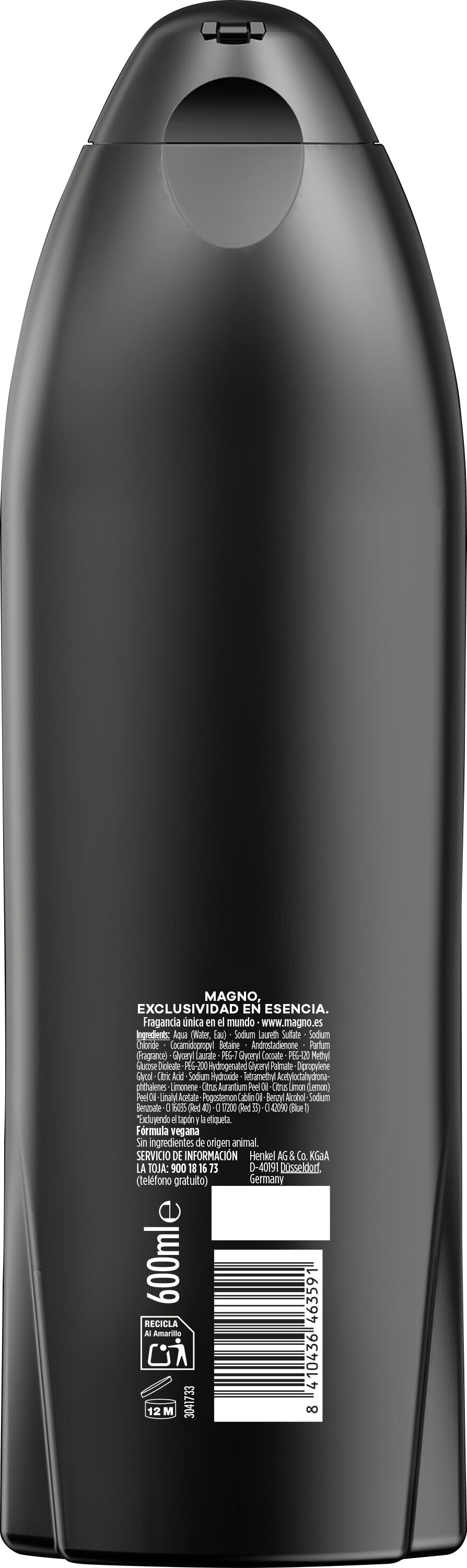 Gel baño black Magno 600ml