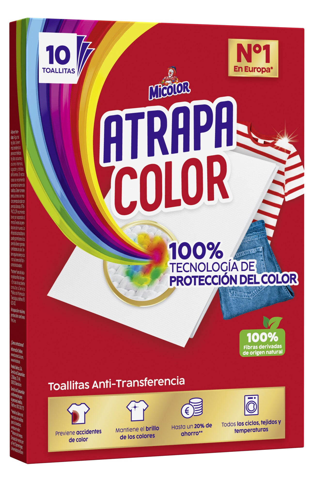 Toallitas atrapacolor Micolor 10u