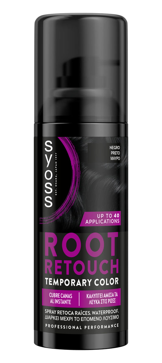 Retoca raiz spray negro Syoss 1u La Despensa