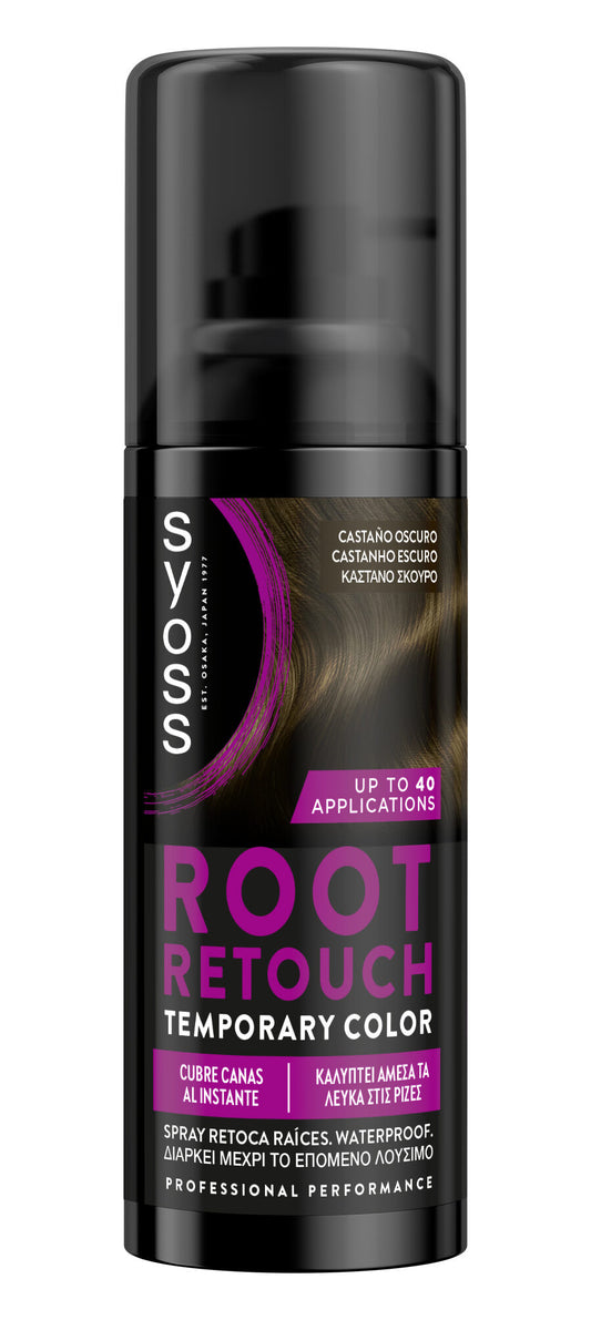 Retoca raiz spray castaño oscuro Syoss 1u La Despensa