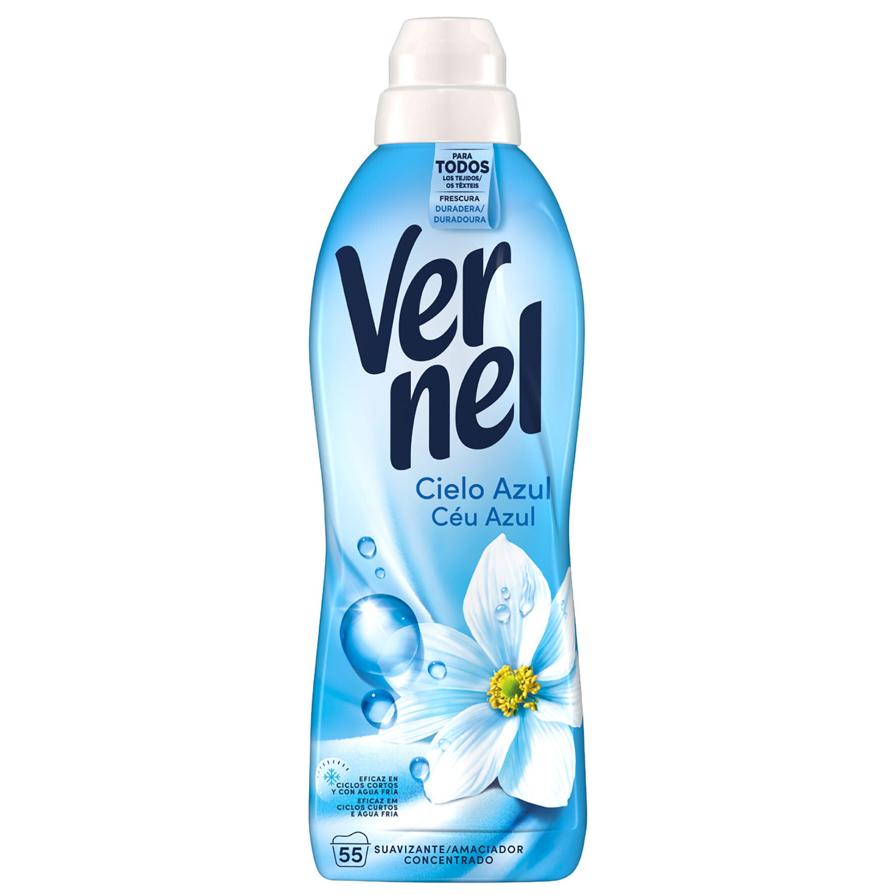 Suavizante concentrado cielo azul Vernel 55d