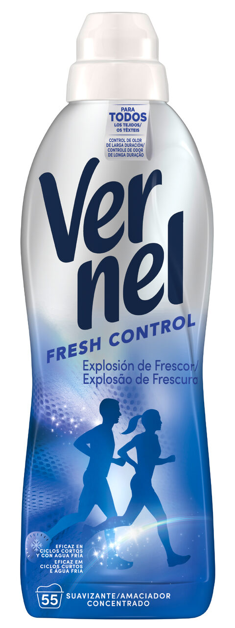Suavizante concentrado fresh control Vernel 55d La Despensa