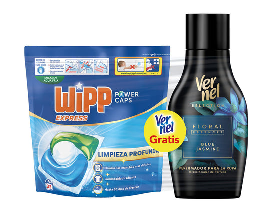 Detergente capsulas + perfumador Wipp33d+vernel 30d La Despensa