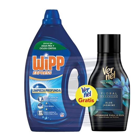 Detergente azul + perfumador vernel Wipp40d+30d La Despensa