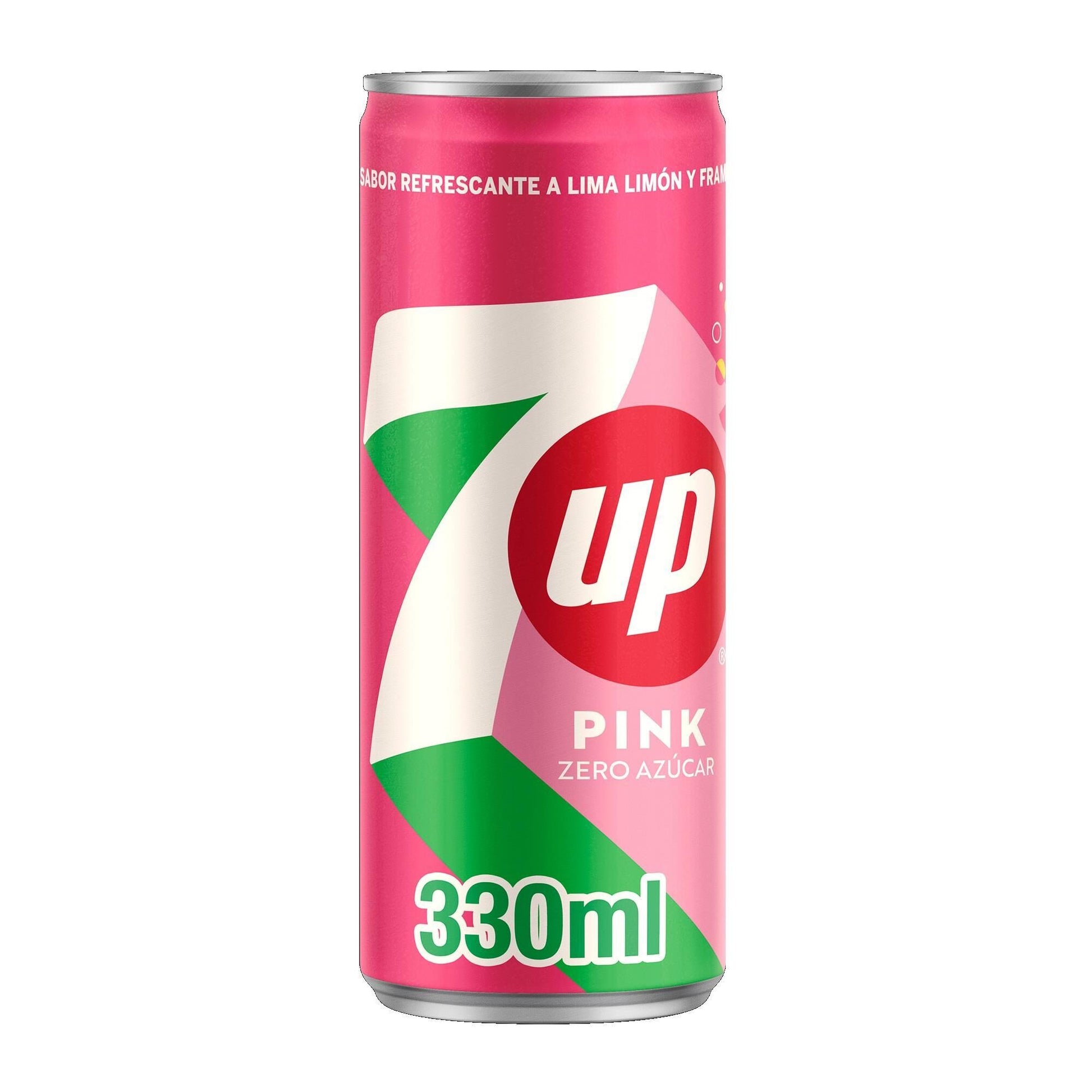 Refresco lima pink lata Seven up 330ml