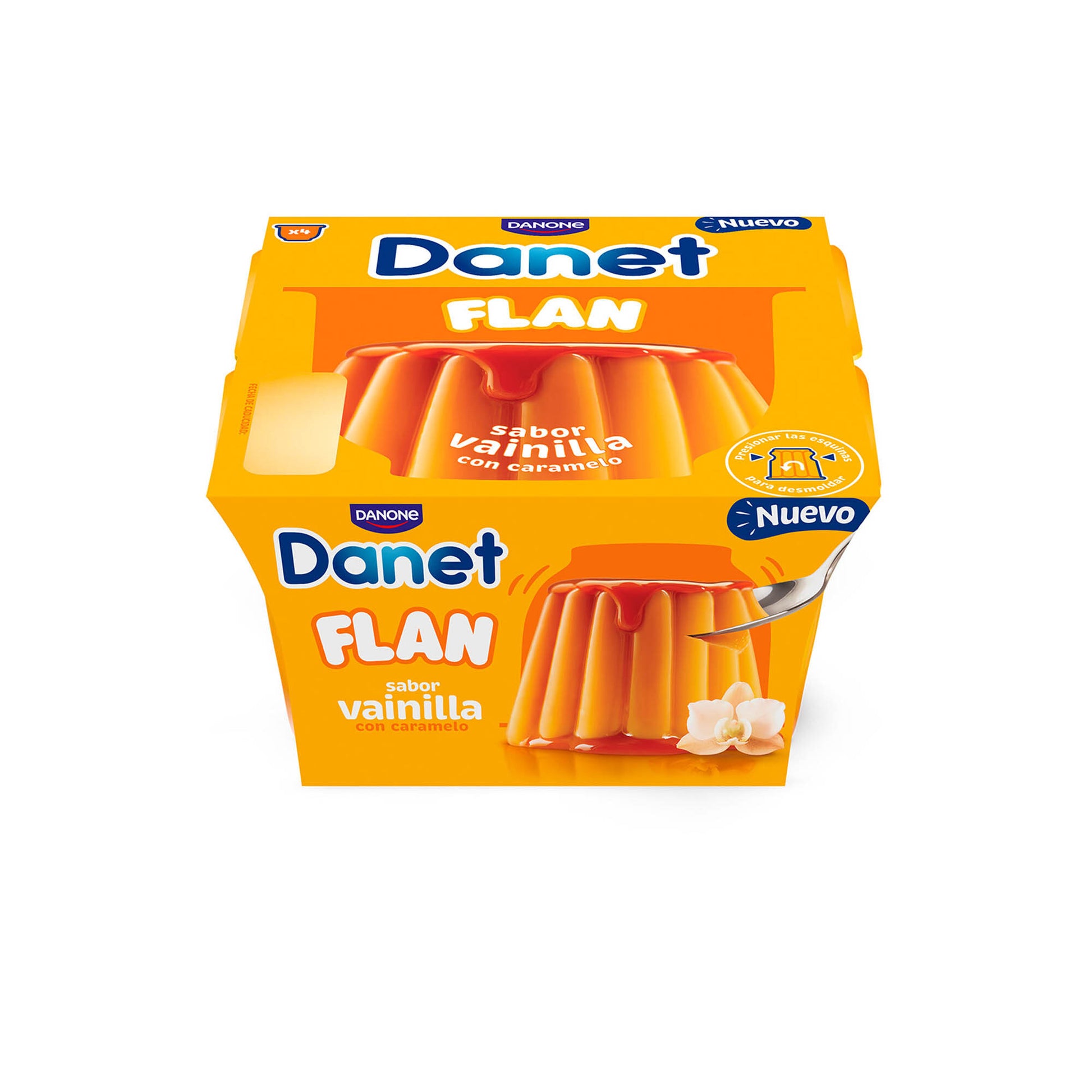 Flan vainilla  Danone p4 100g/u