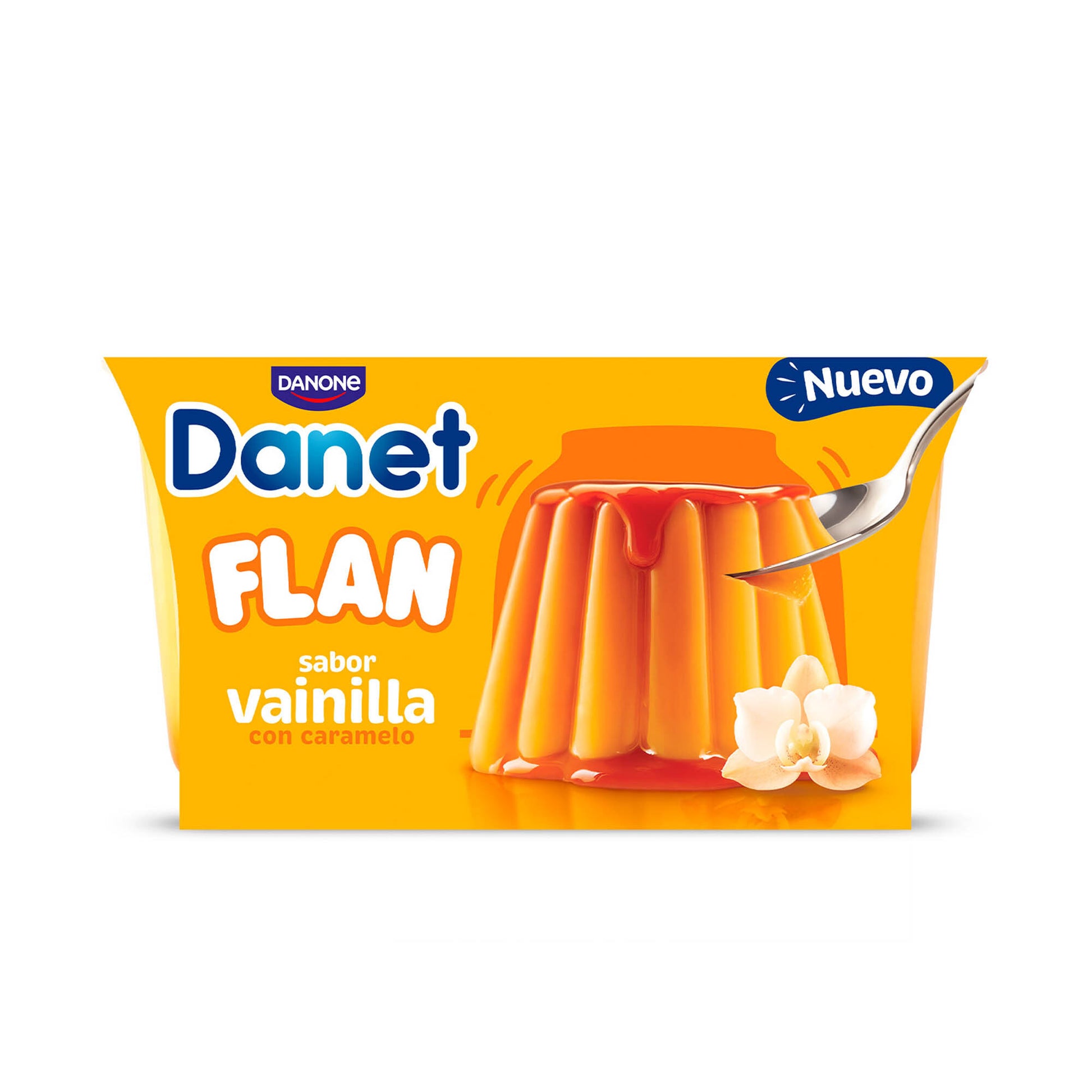 Flan vainilla  Danone p4 100g/u