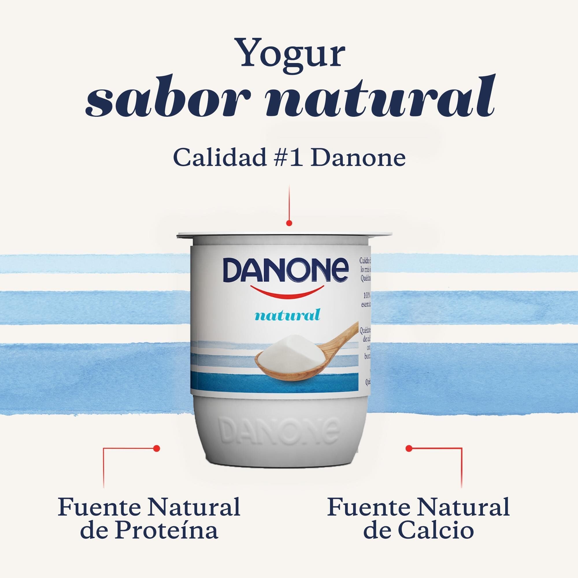 Yogur natural Danone p4 120g/u