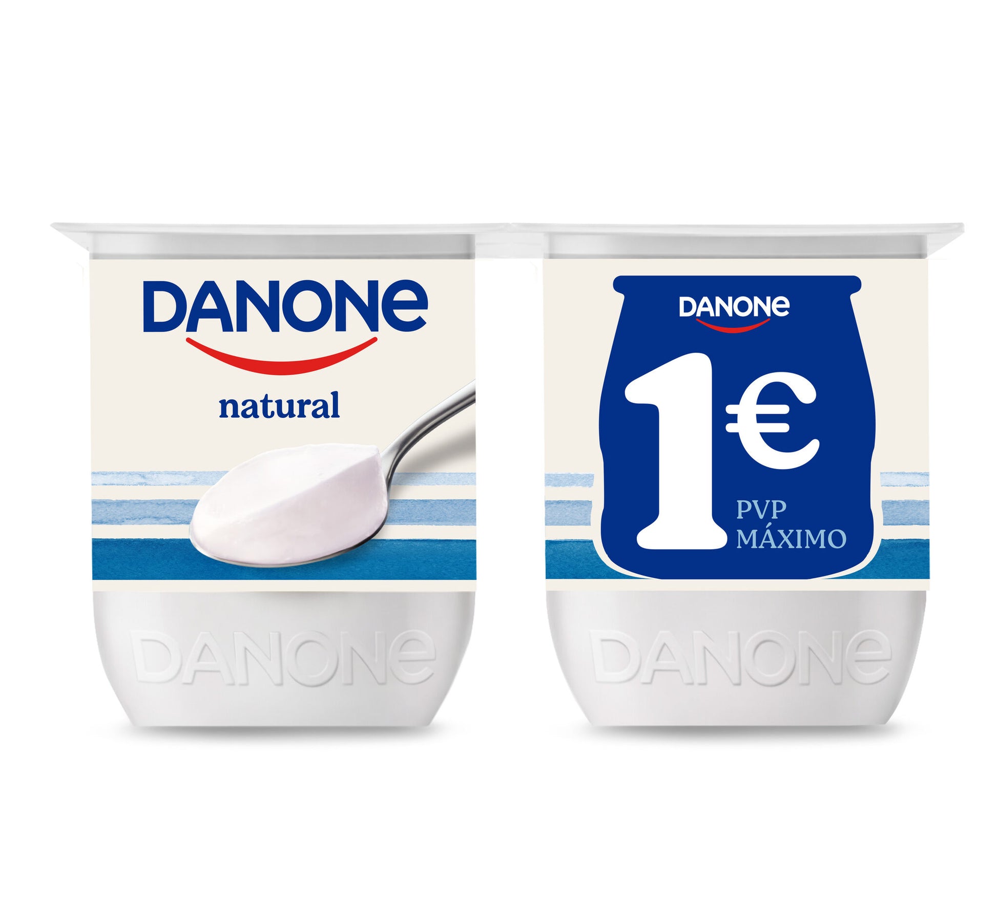 Yogur natural Danone p4 120g/u