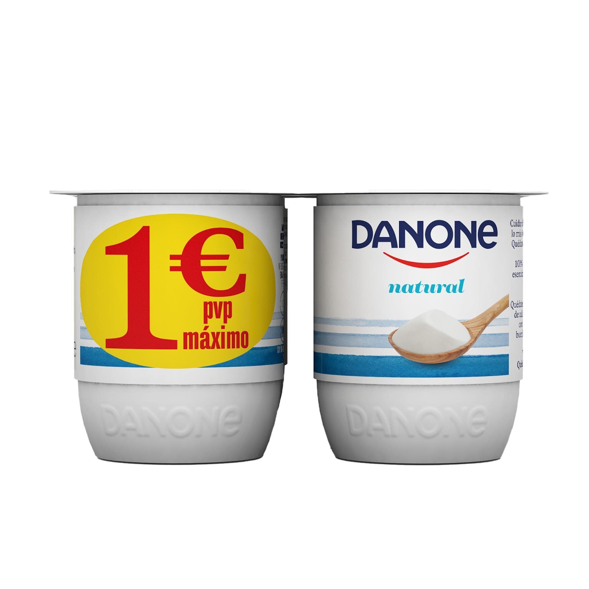 Yogur natural Danone p4 120g/u