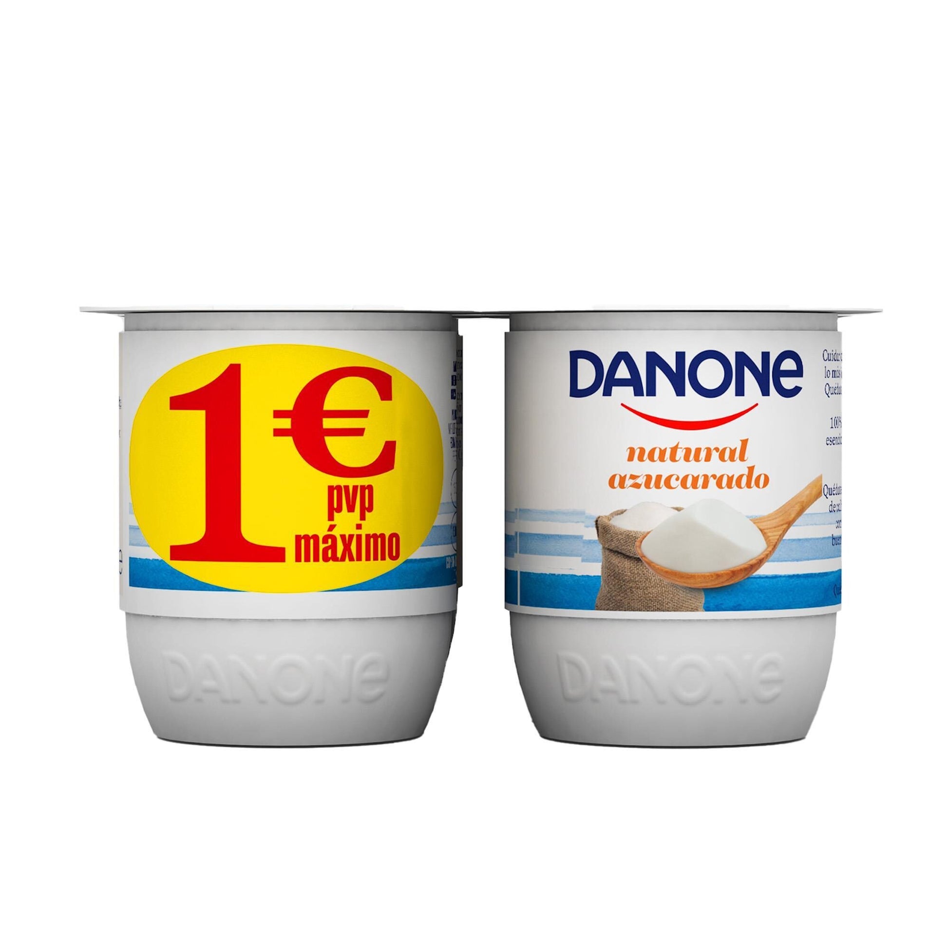 Yogur natural azucarado Danone p4 120g/u