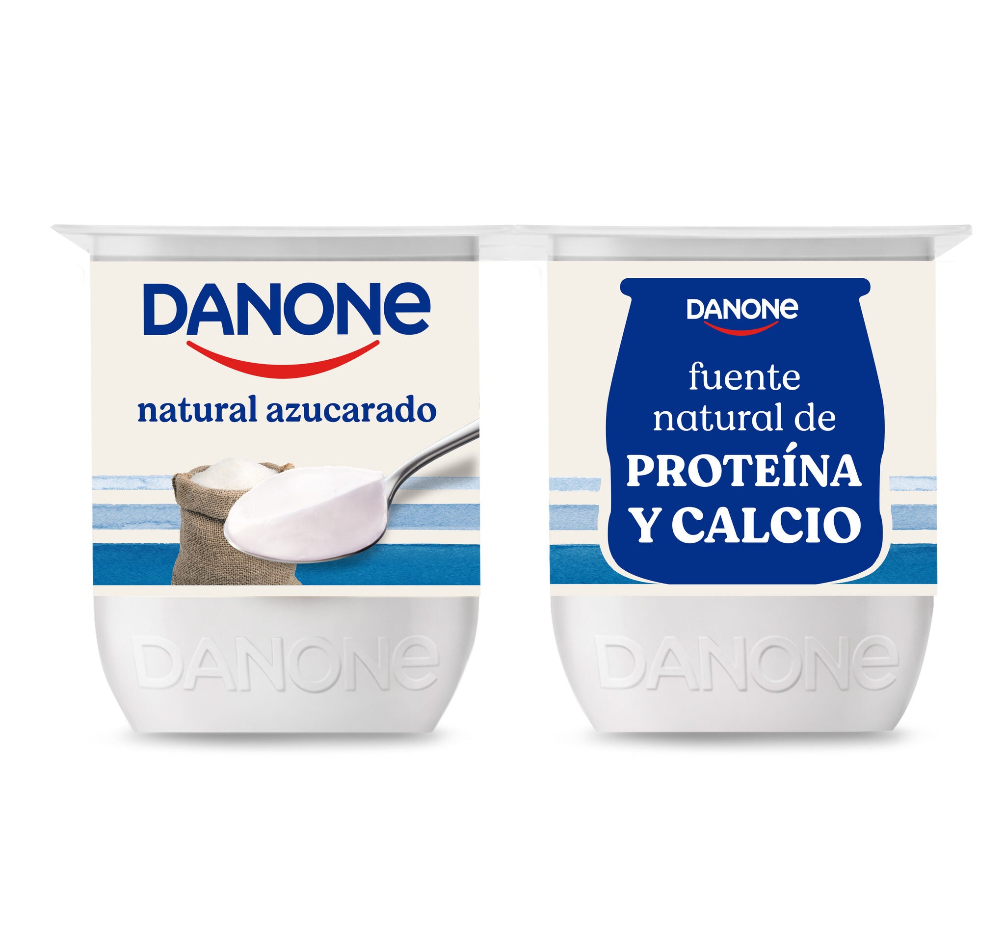 Yogur natural azucarado Danone p4 120g/u