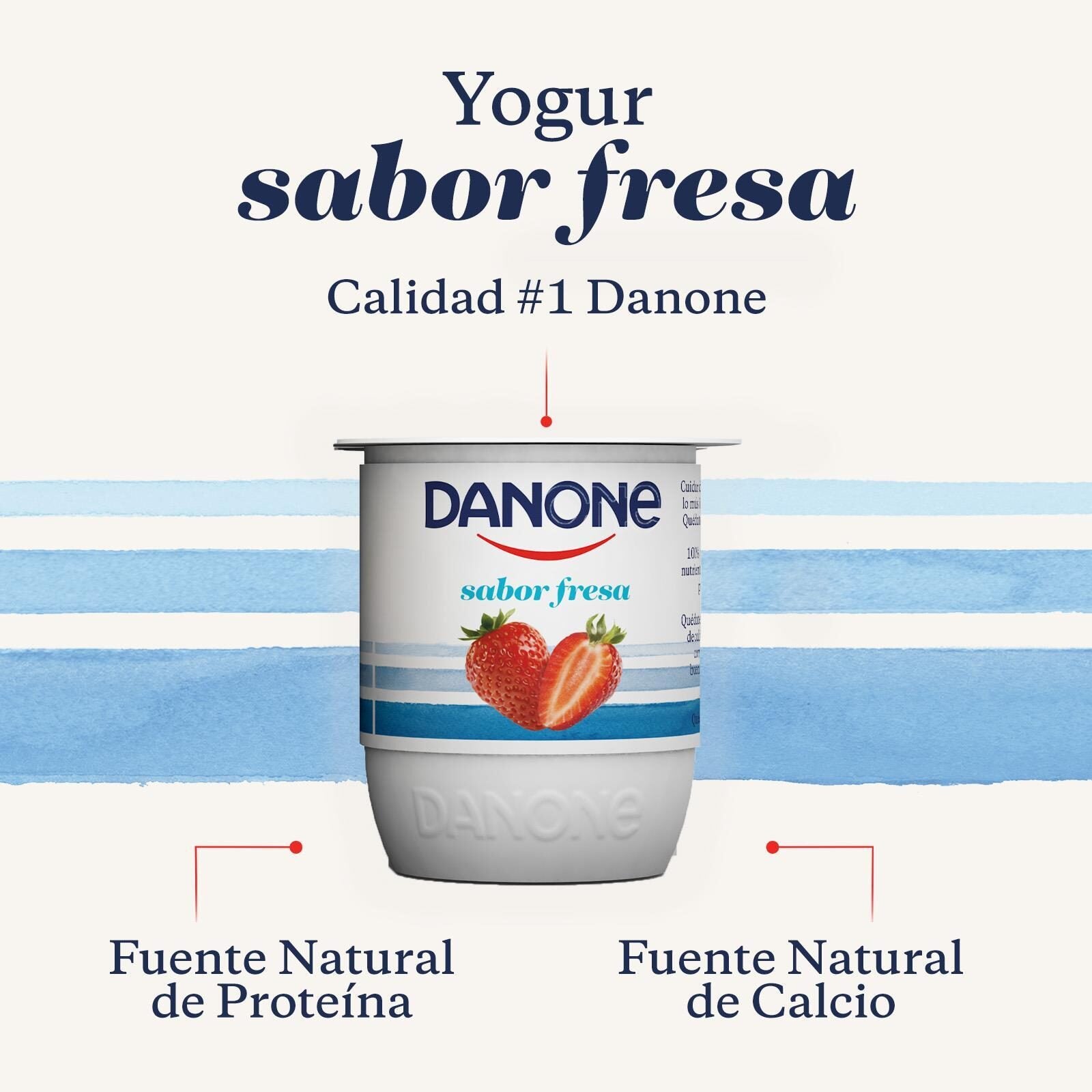 Yogur fresa Danone p4 120g/u