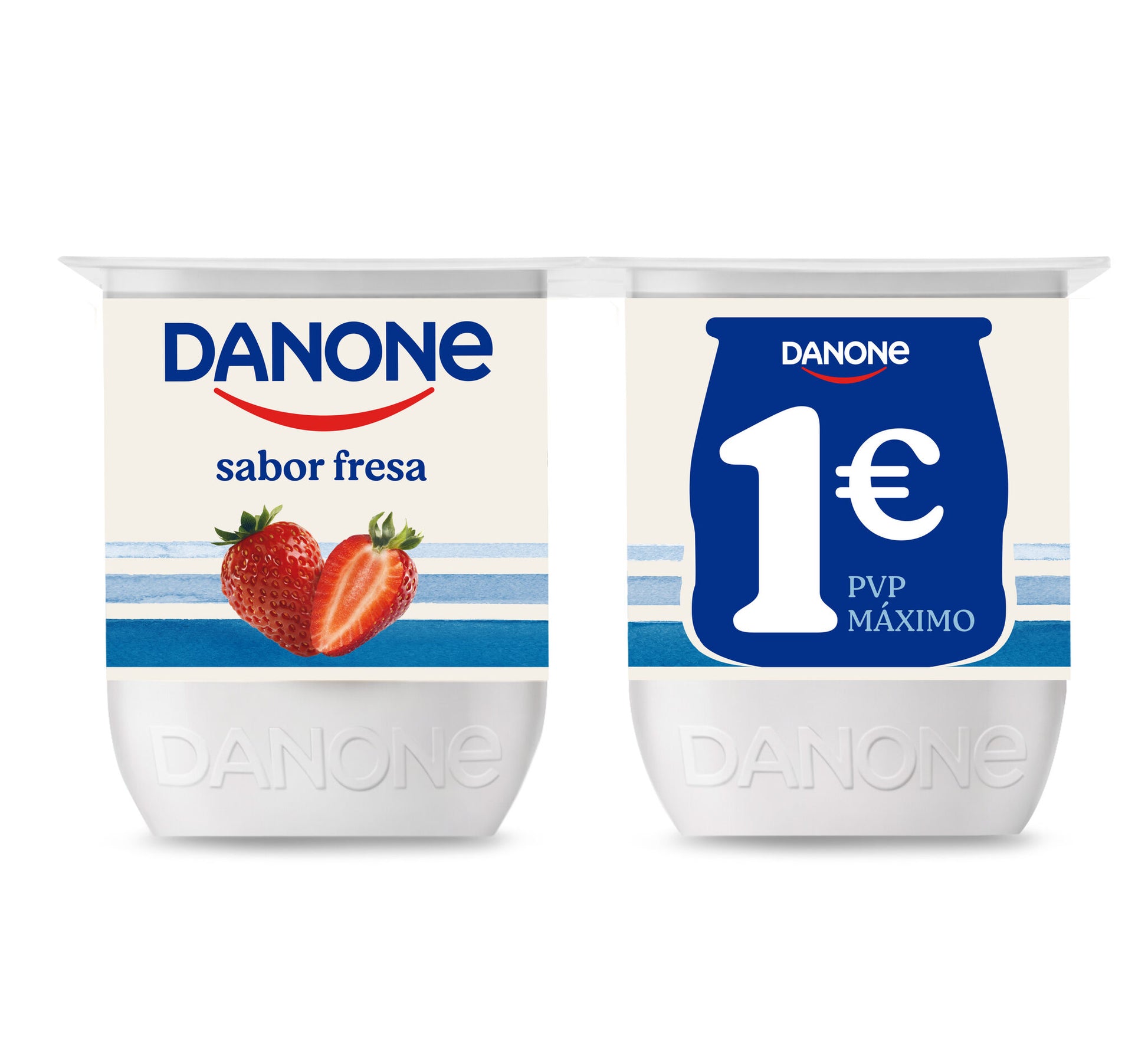 Yogur fresa Danone p4 120g/u