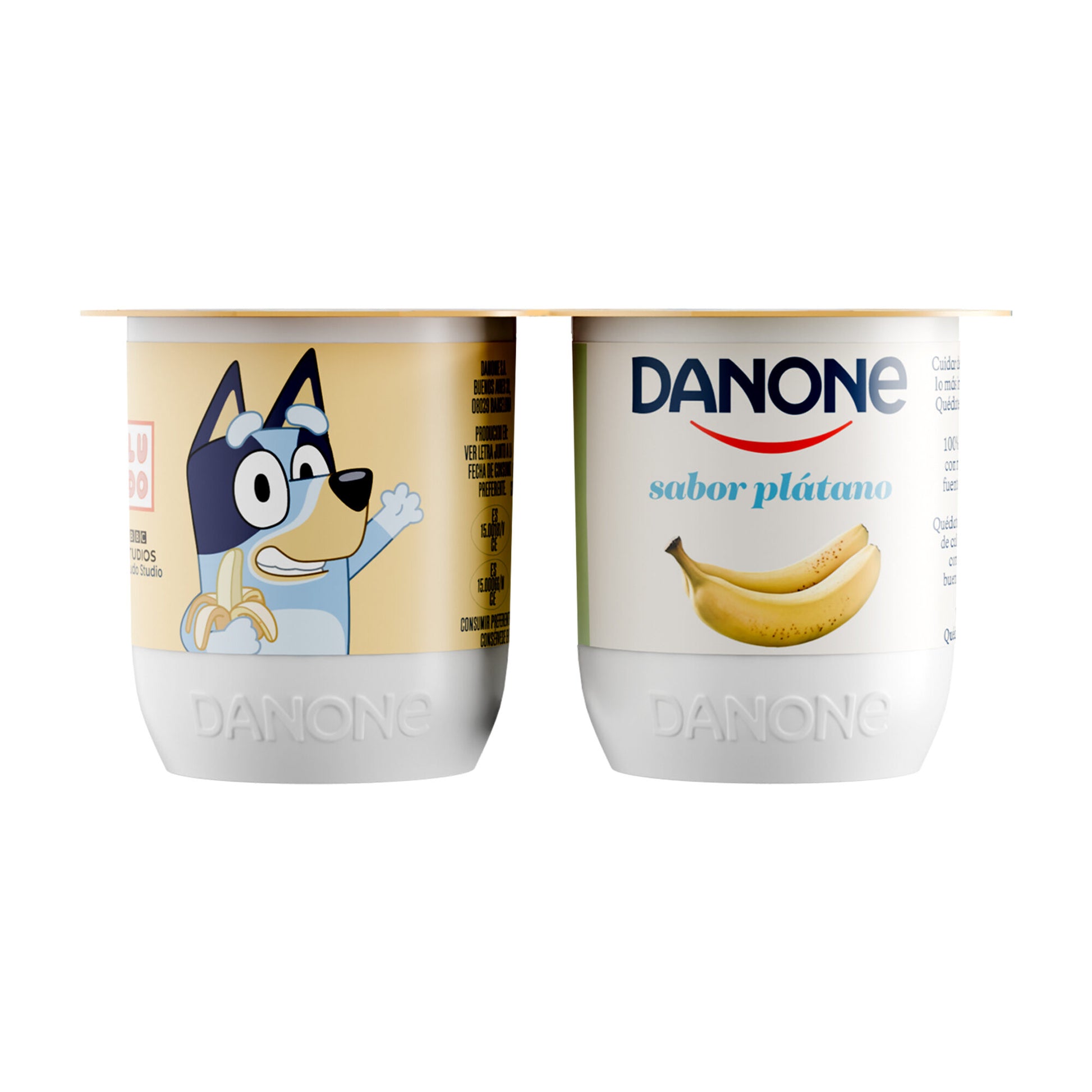Yogur platano Danone p4 120g/u