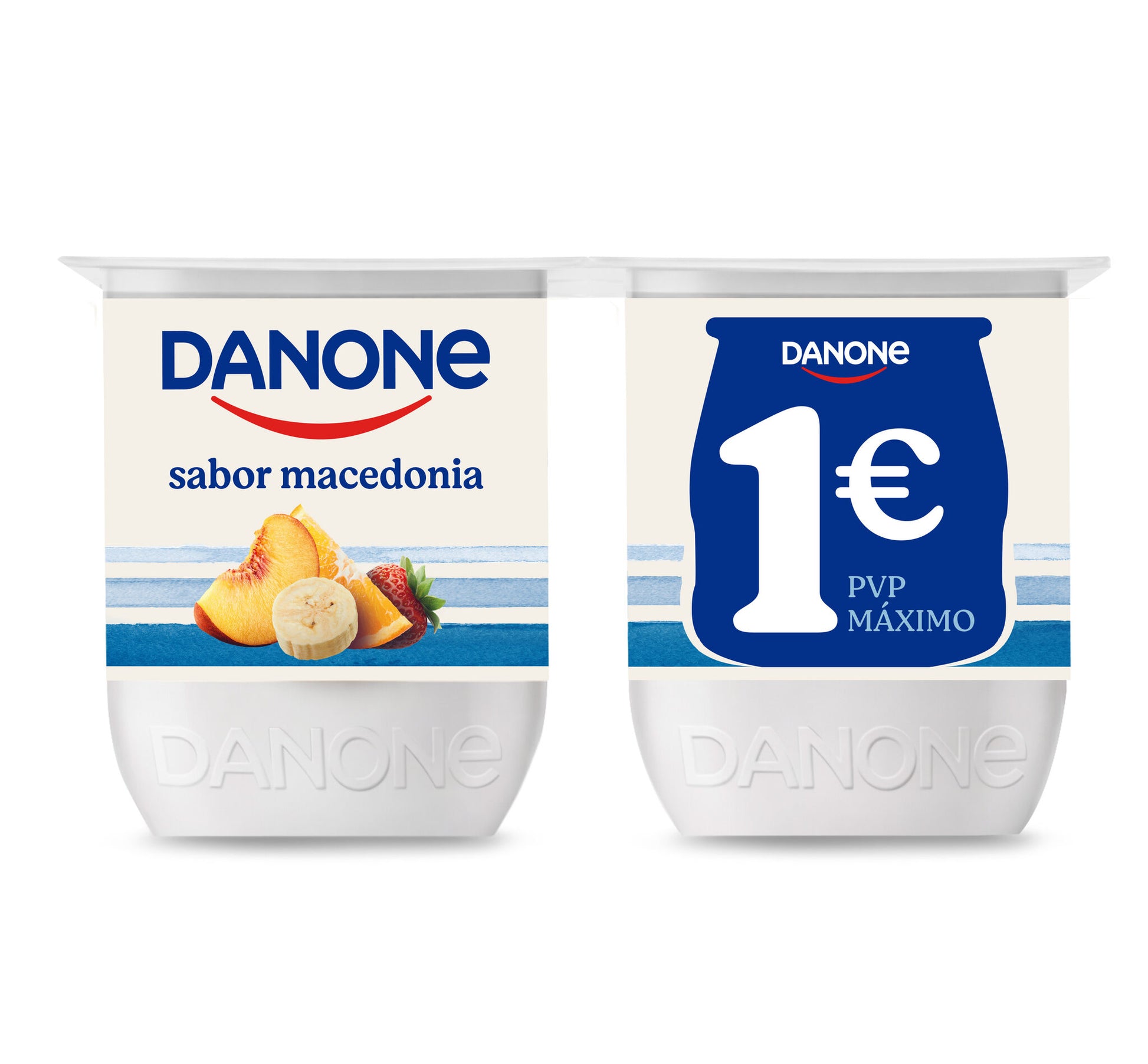 Yogur macedonia Danone p4 120g/u