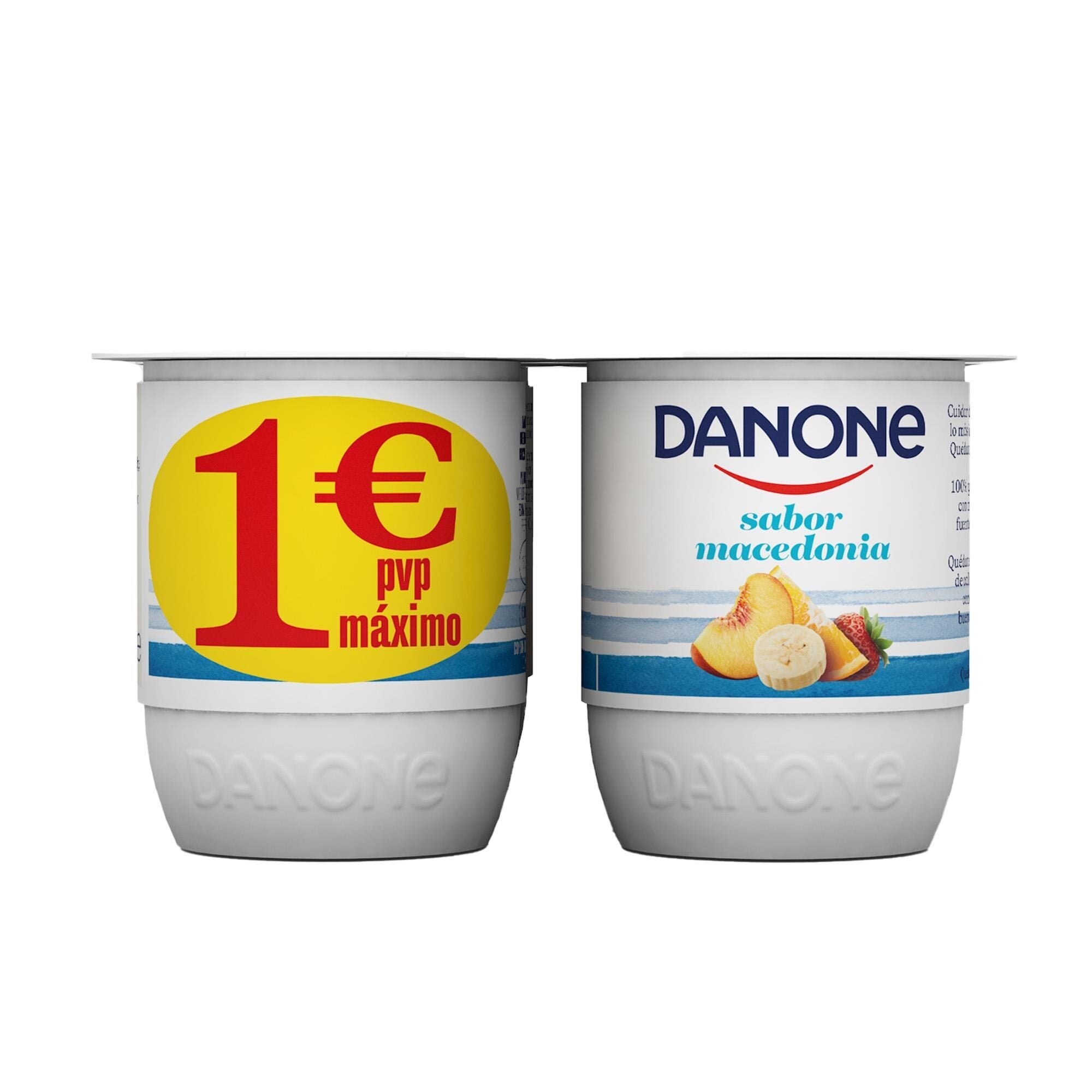 Yogur macedonia Danone p4 120g/u