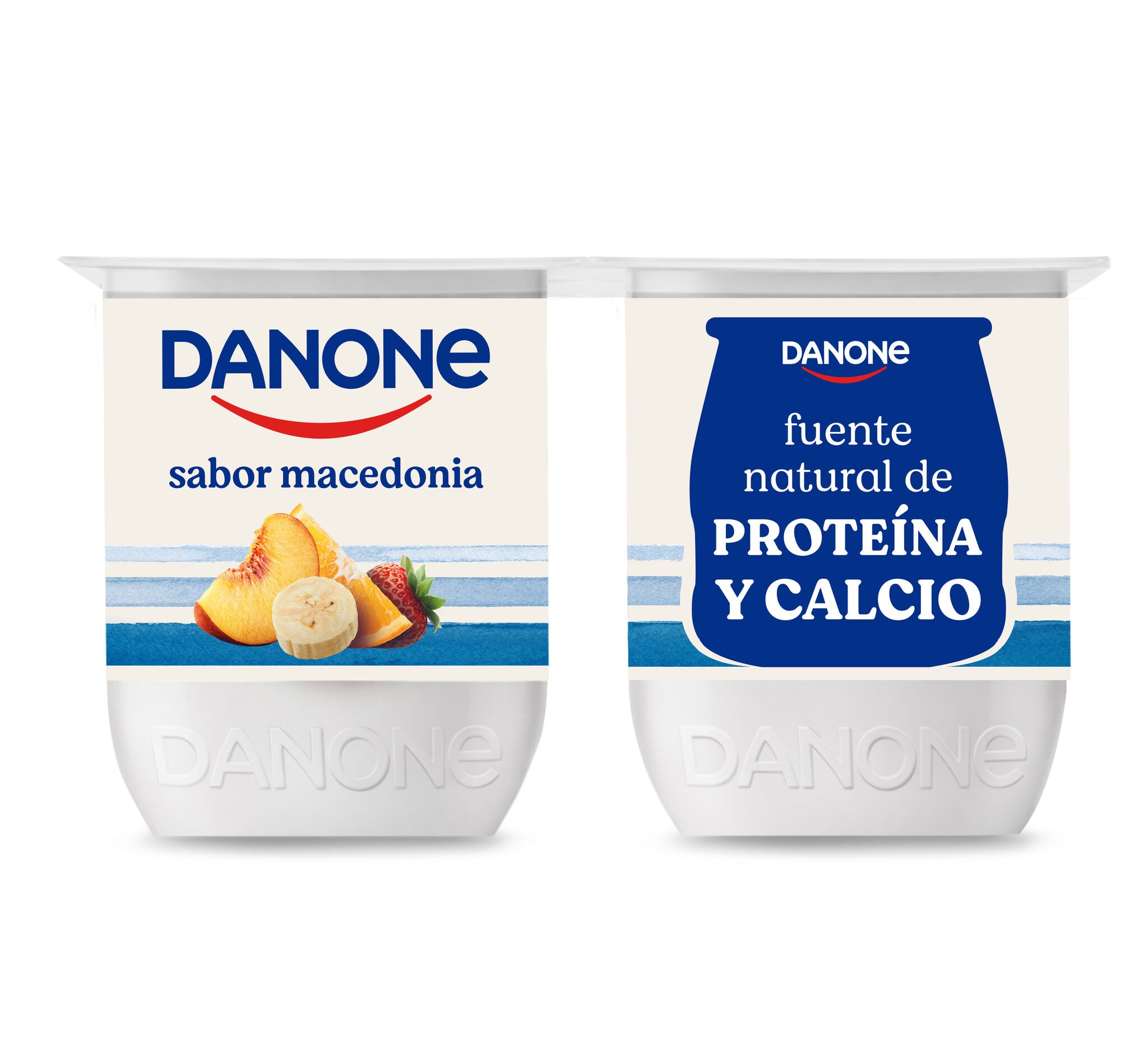Yogur macedonia Danone p4 120g/u