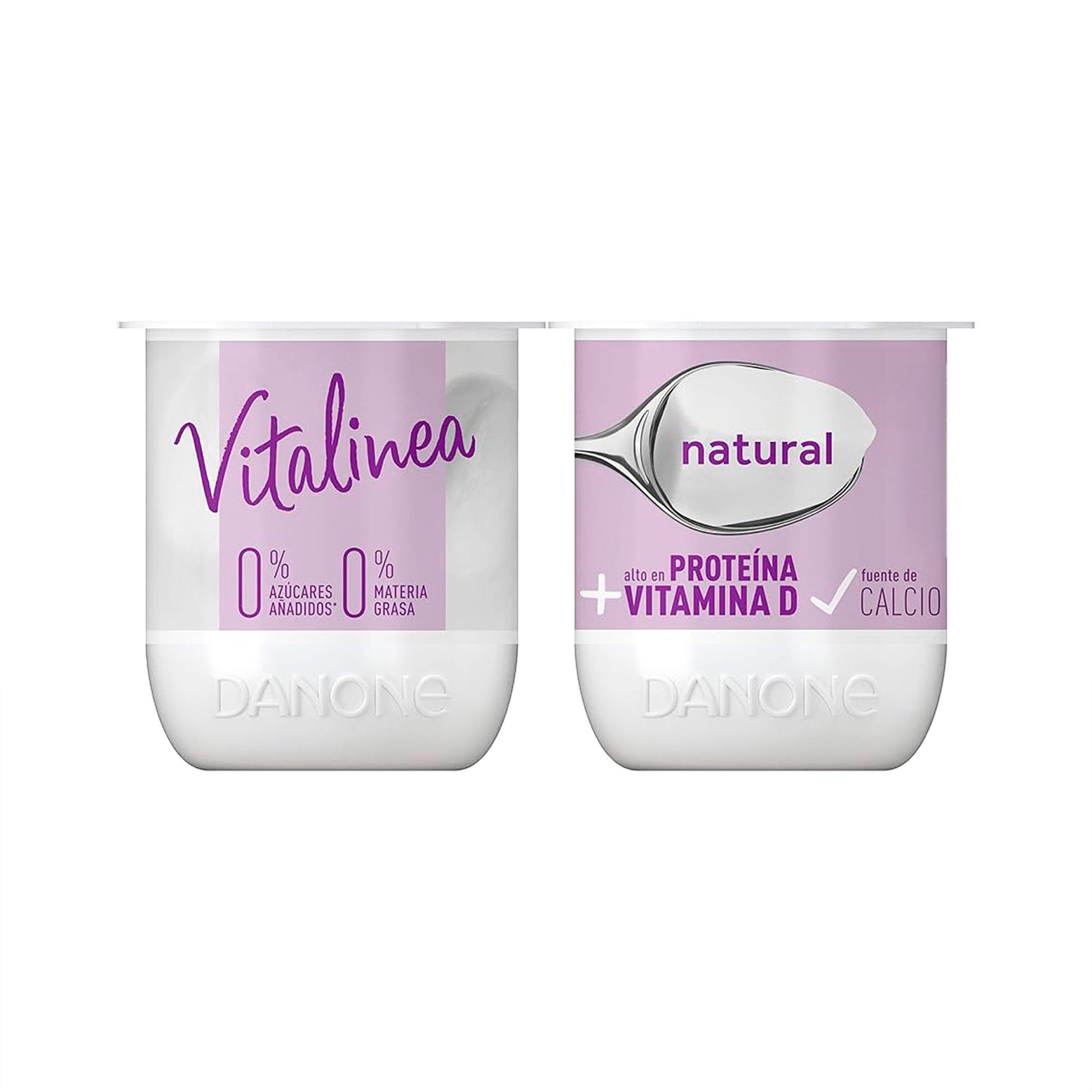 Yogur desnatado natural vitalinea 0% Danone p4 125g/u