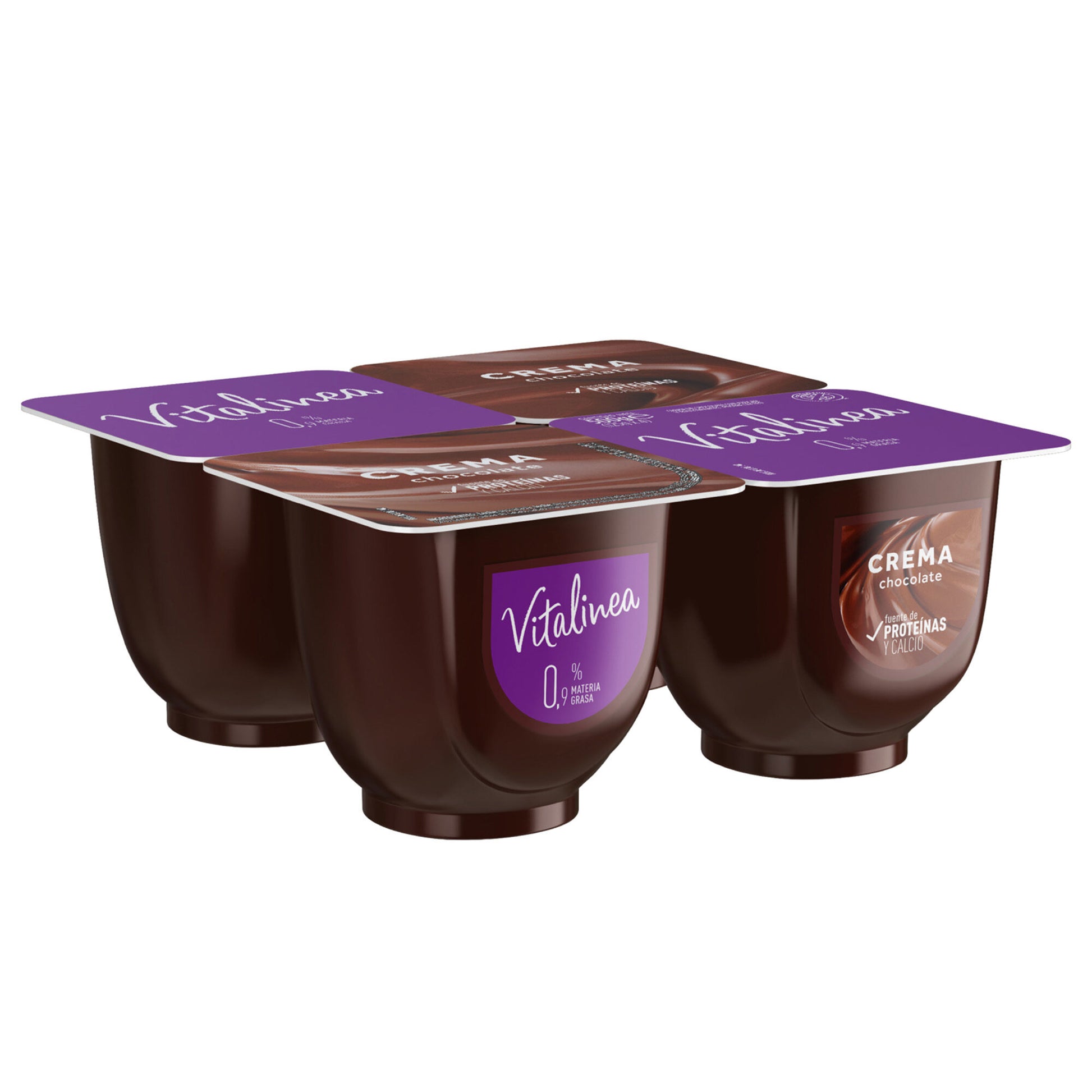 Crema choco negro vitalinea Danone p4 125g/u