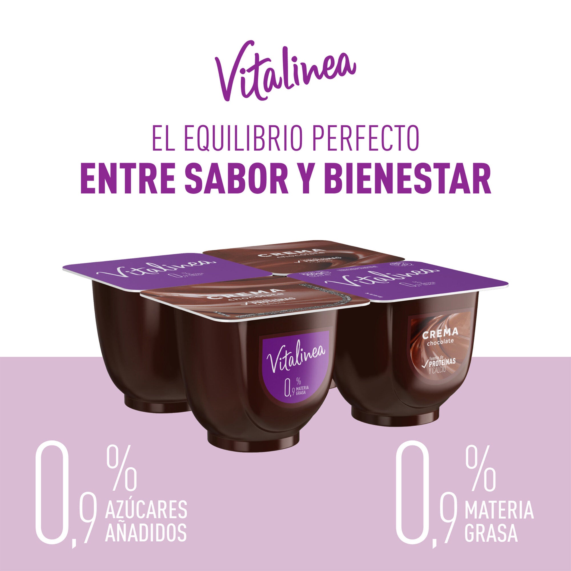 Crema choco negro vitalinea Danone p4 125g/u