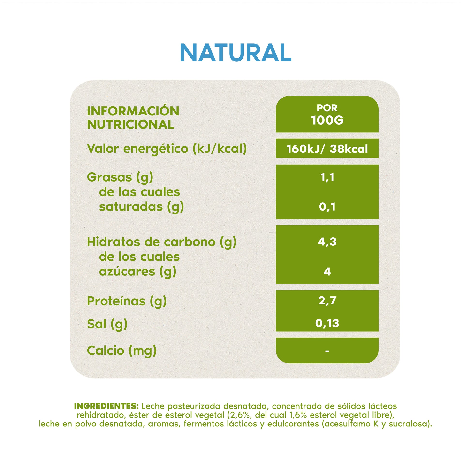 Yogur liquido natural danacol 0% Danone p6 100g/u