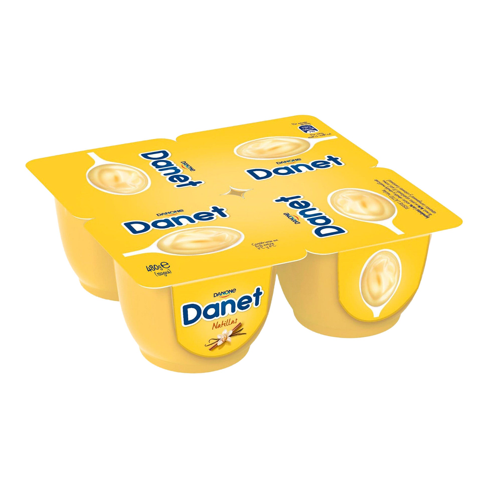 Natilla vainilla danet Danone p4 125g/u