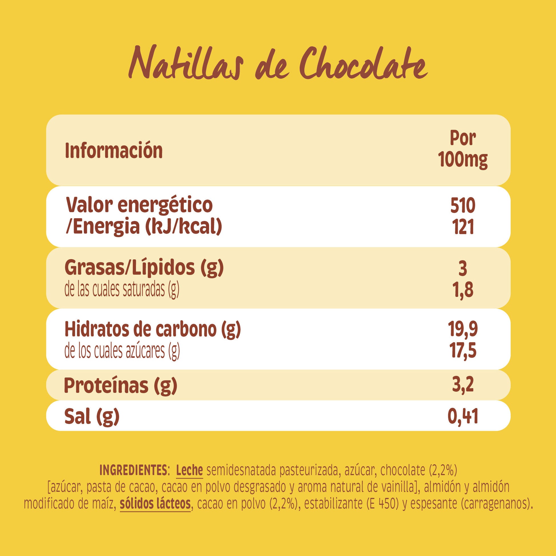 Natilla chocolate danet Danone p4 125g/u