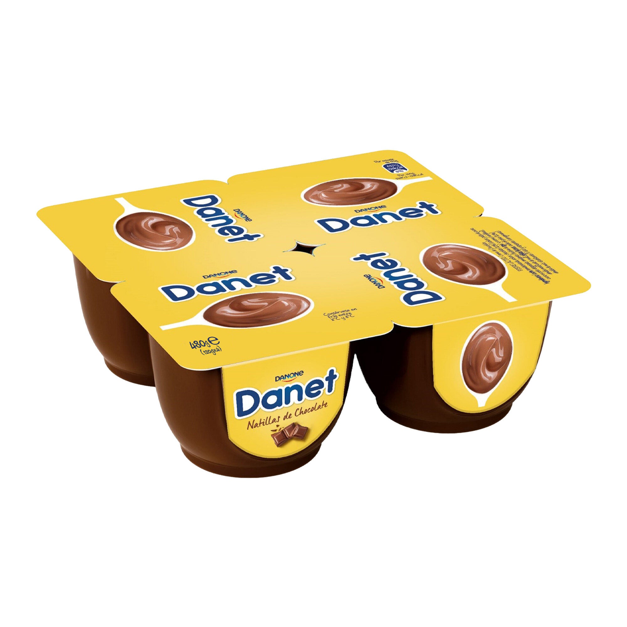 Natilla chocolate danet Danone p4 125g/u