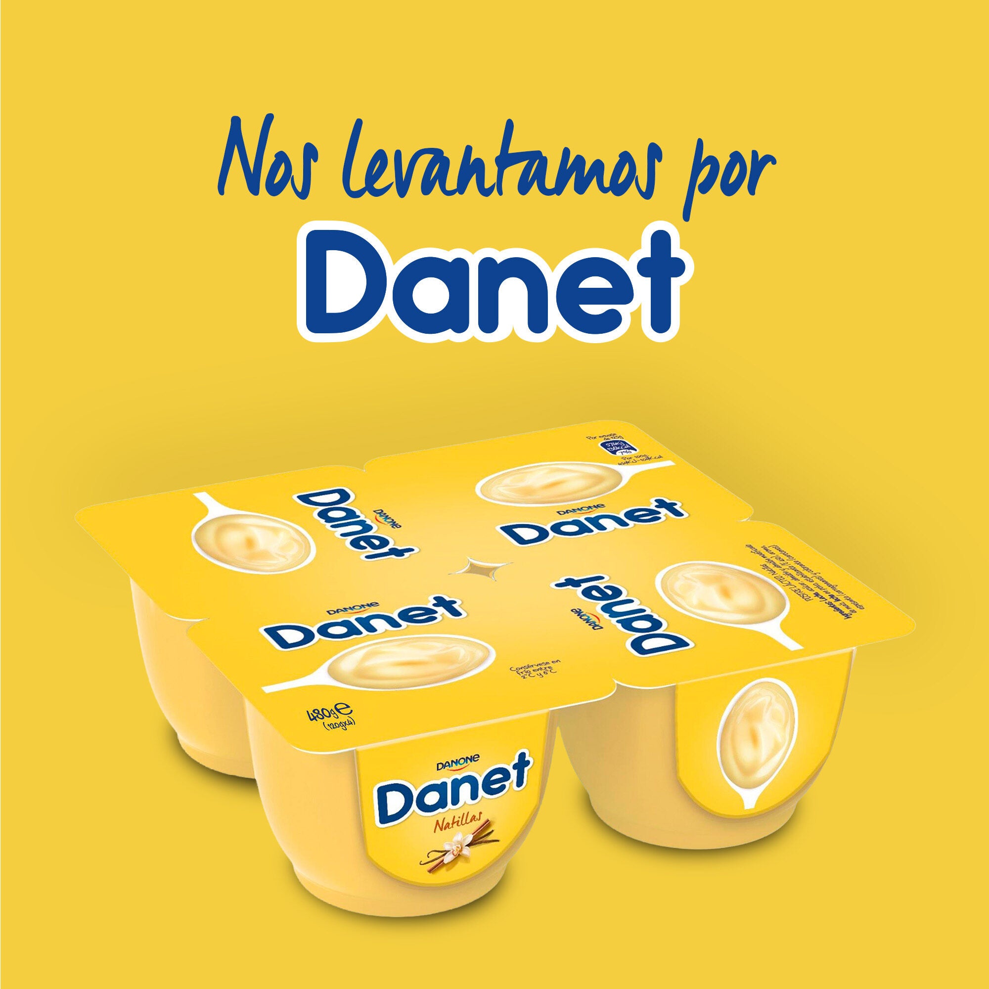 Natilla vainilla danet Danone p8 125g/u