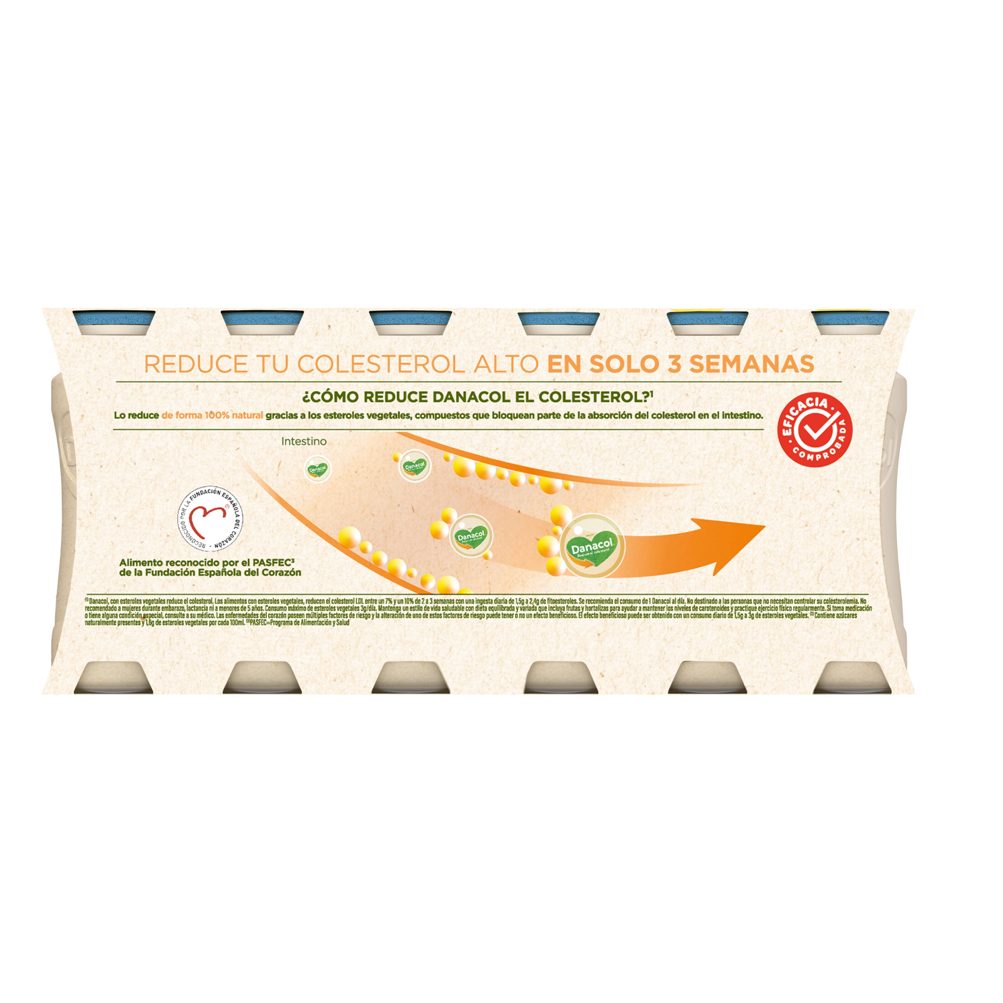 Yogur liquido natural danacol 0% Danone p12 100g/u