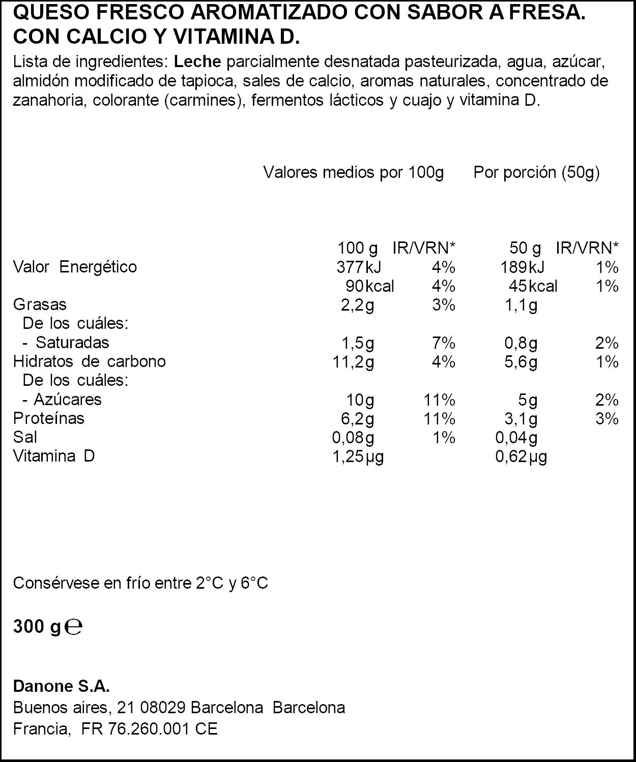 Petit suise fresa danonino Danone p6 50g/u