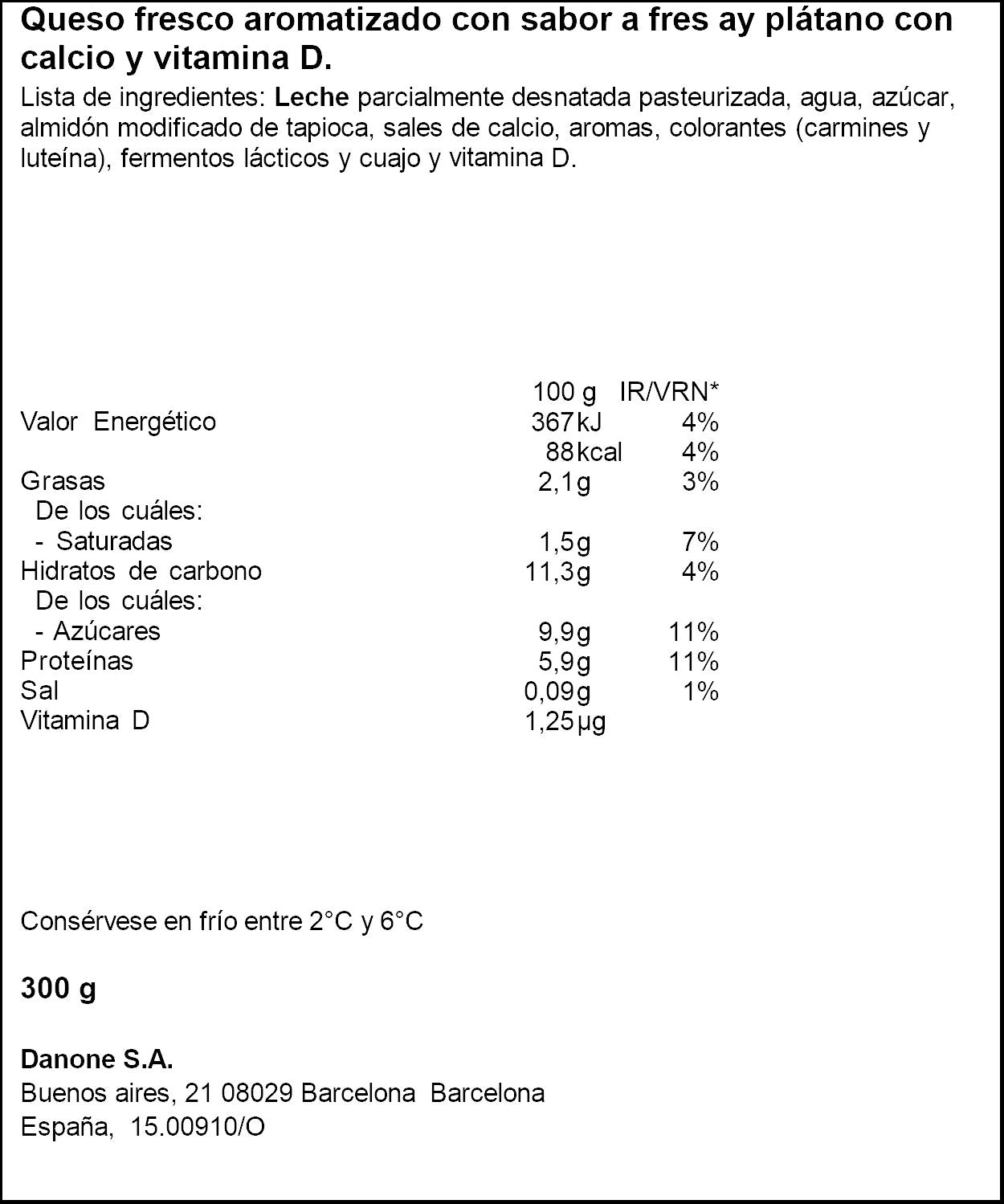 Petit suise fres/plat danonino Danone p6 50g/u