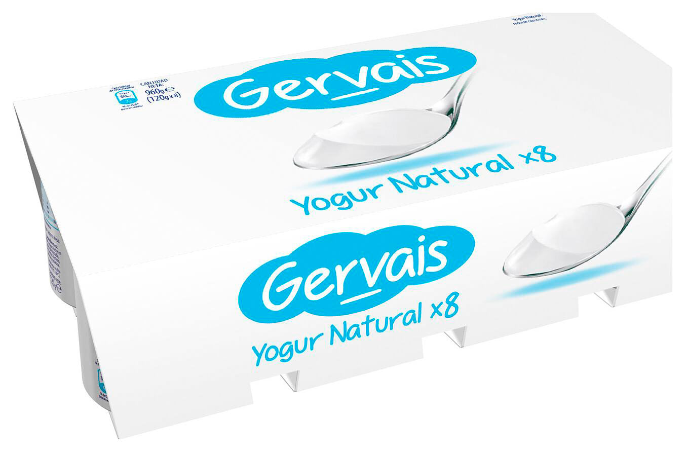 Yogur natural Gervais p8 120g/u