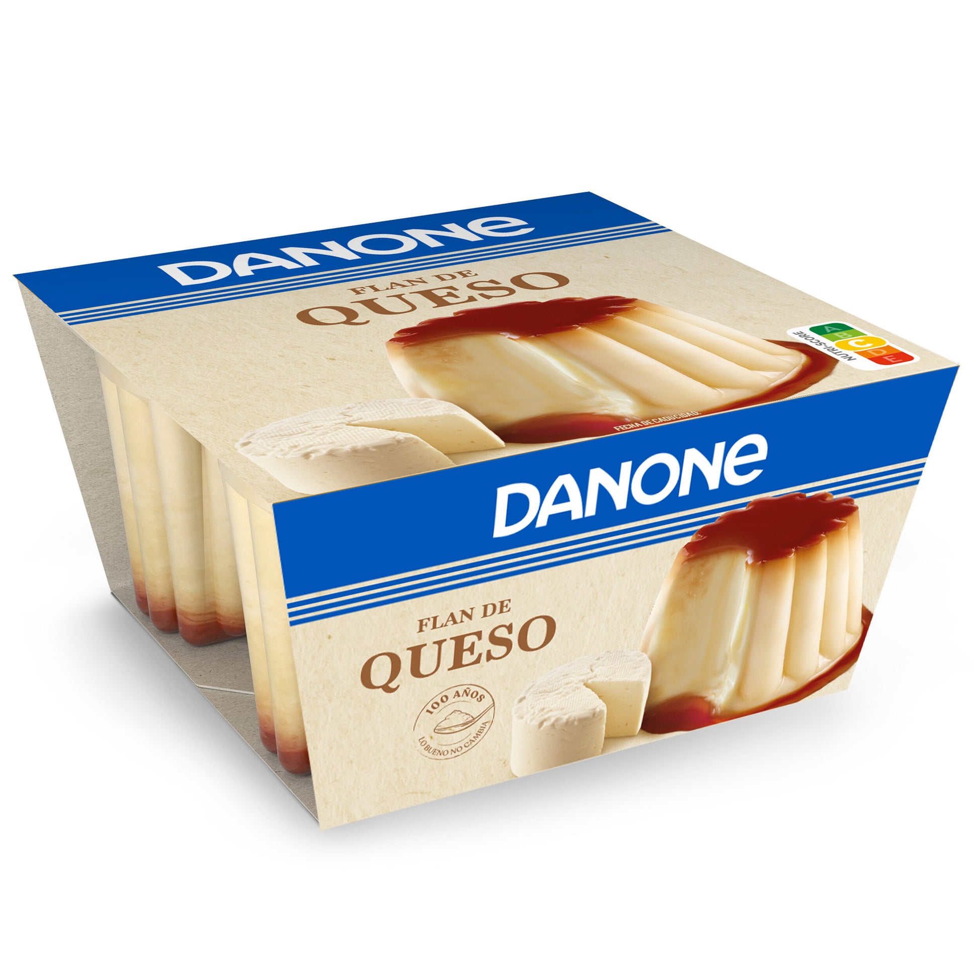 Flan queso  Danone p4 100g/u