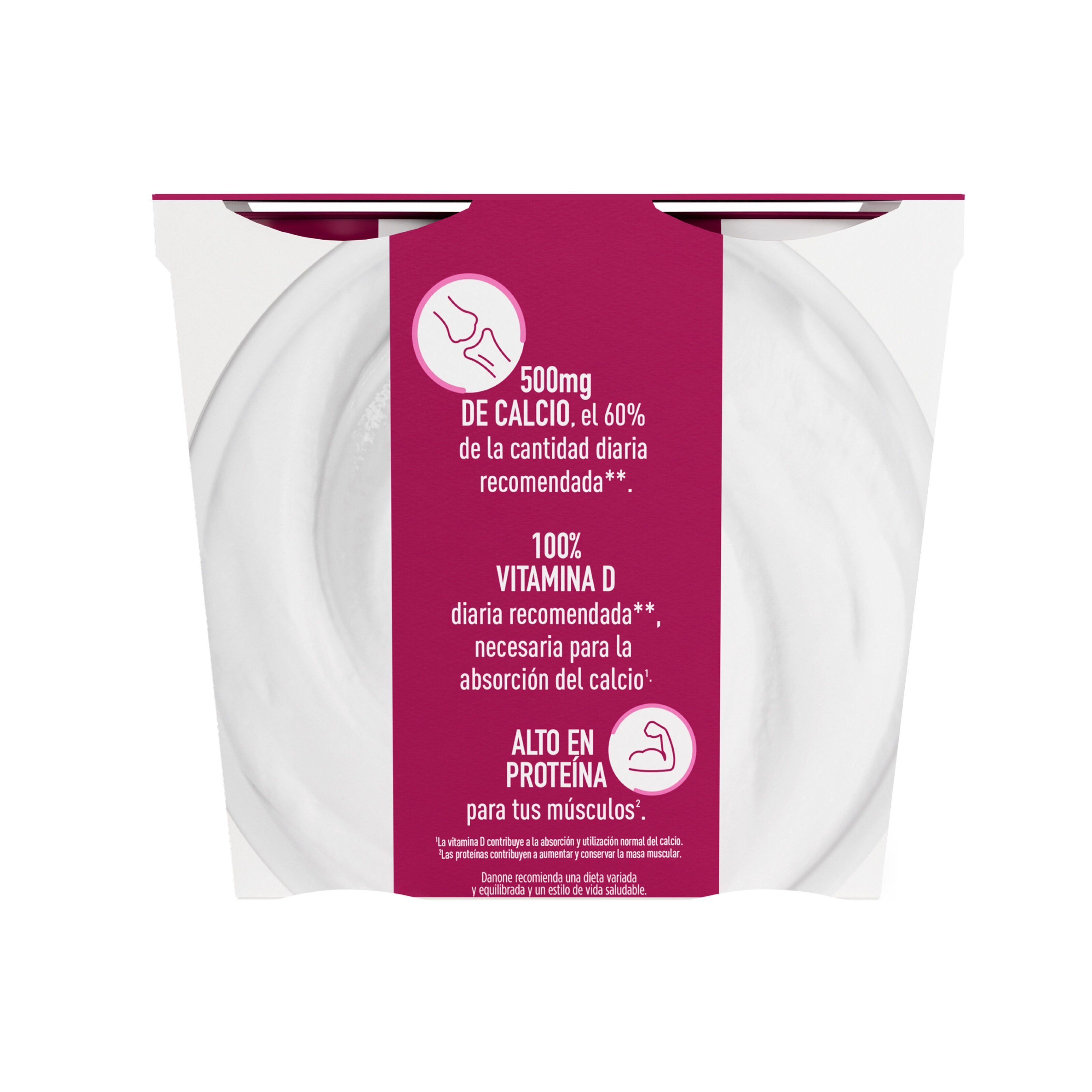 Yogur natural edulc densia 0% Danone p4 120g/u