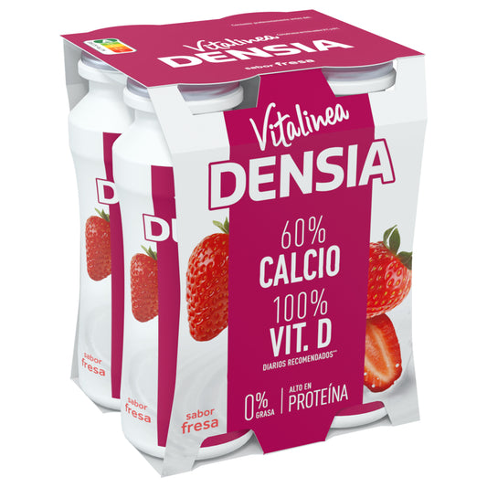 Yogur liquido fresa densia forte Danone p4 100g/u La Despensa