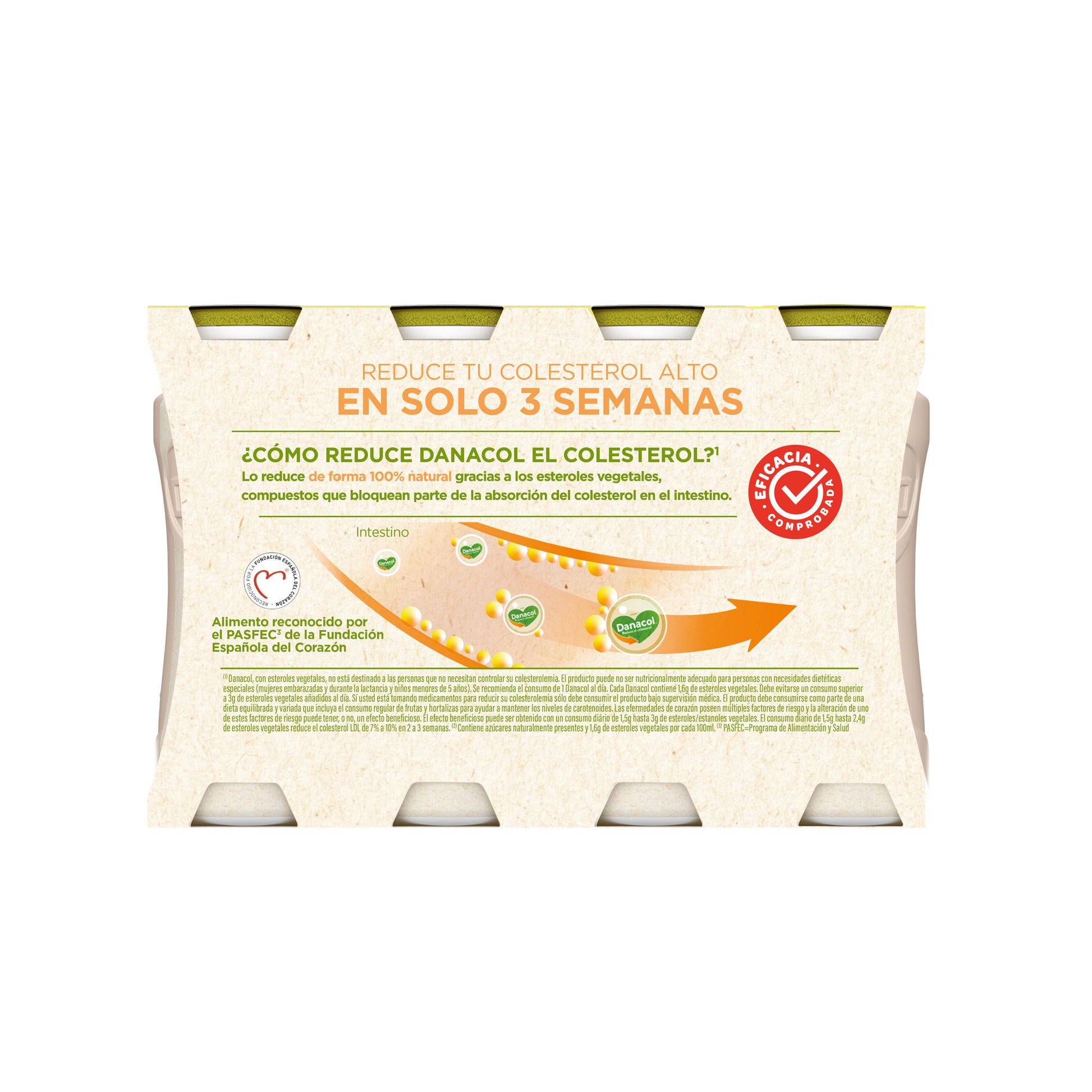 Yogur liquido lima limon danacol 0% Danone p6 100g/u