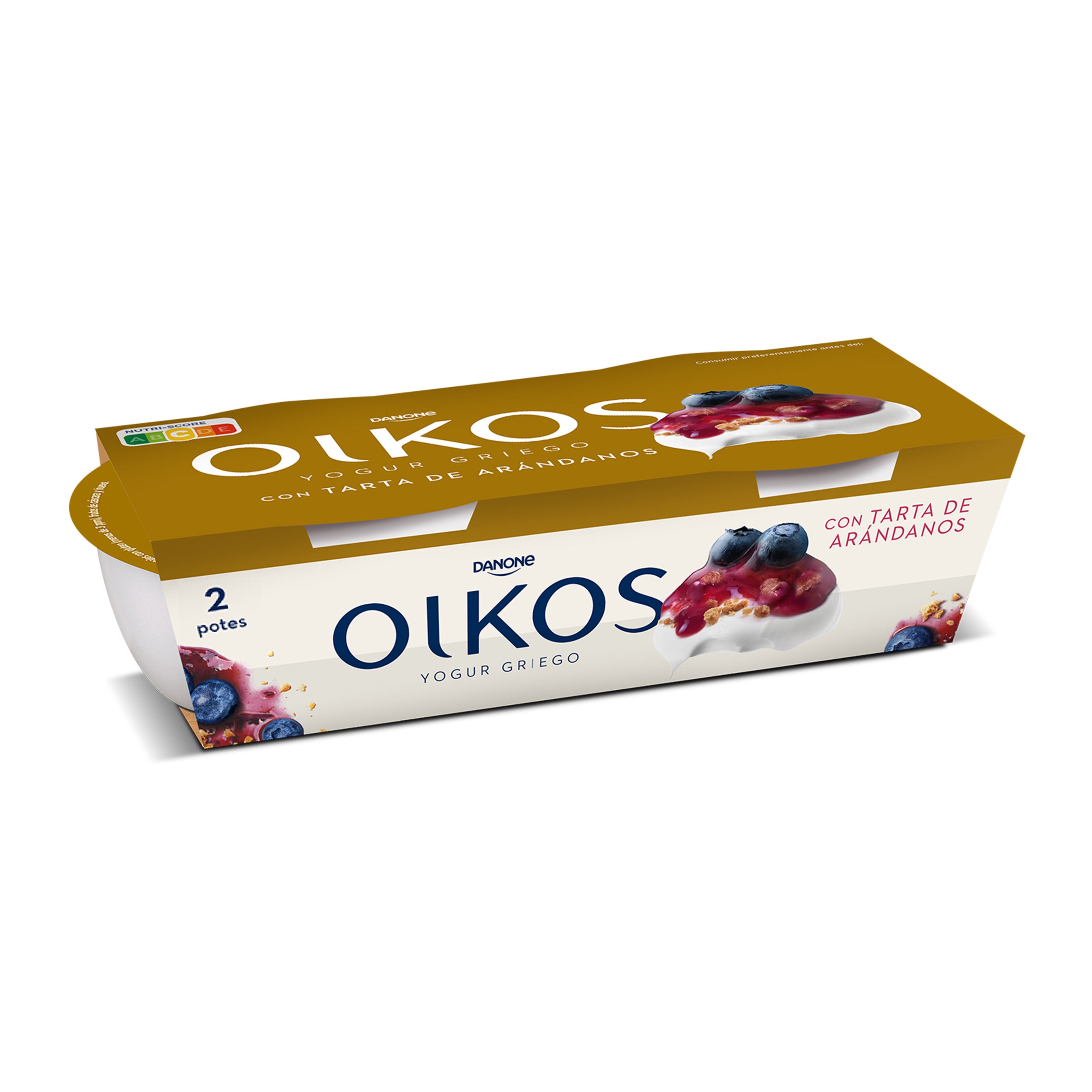 Yogur griego tarta arandanos oikos Danone p2 110g/u
