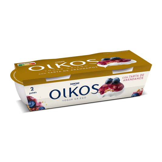 Yogur griego tarta arandanos oikos Danone p2 110g/u La Despensa