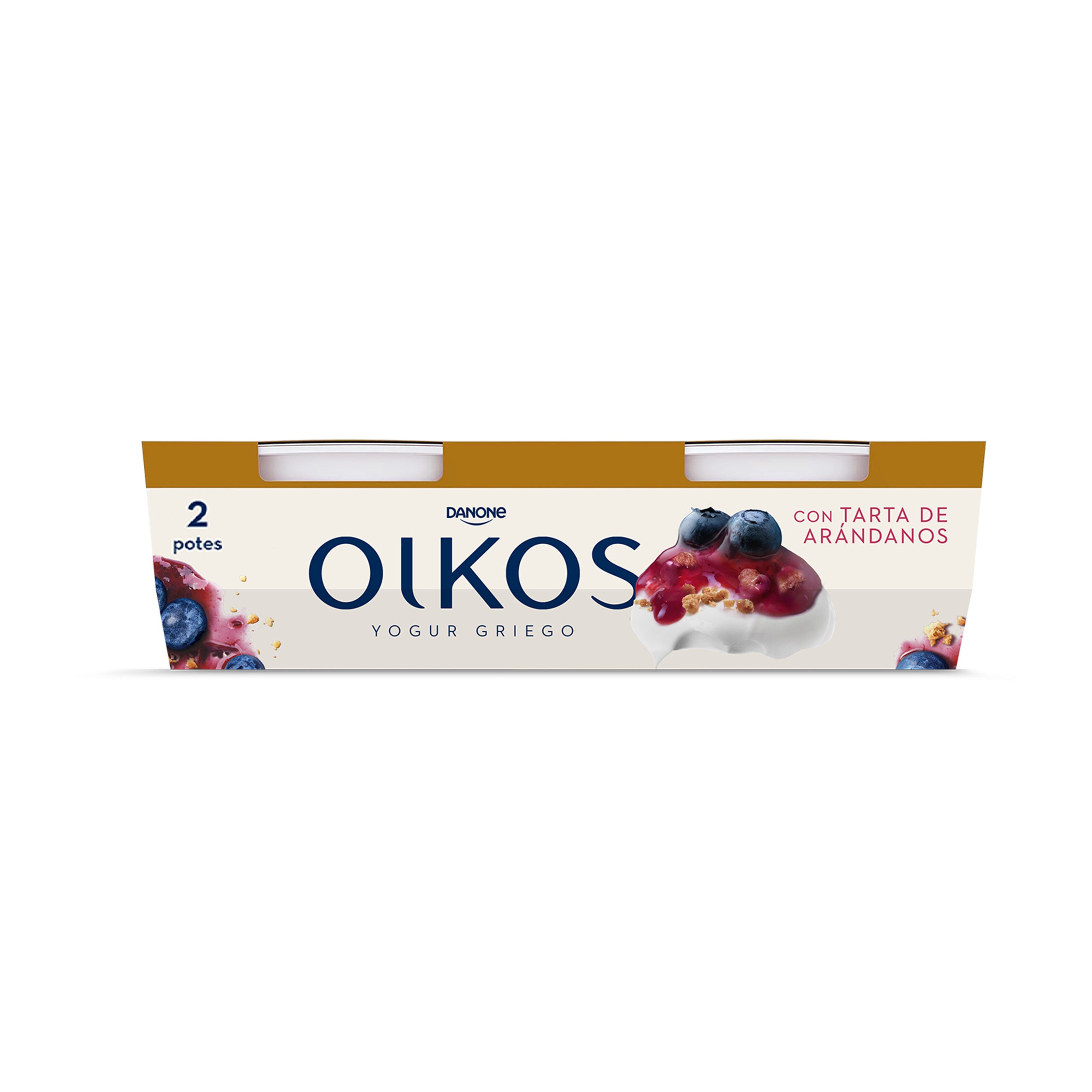 Yogur griego tarta arandanos oikos Danone p2 110g/u