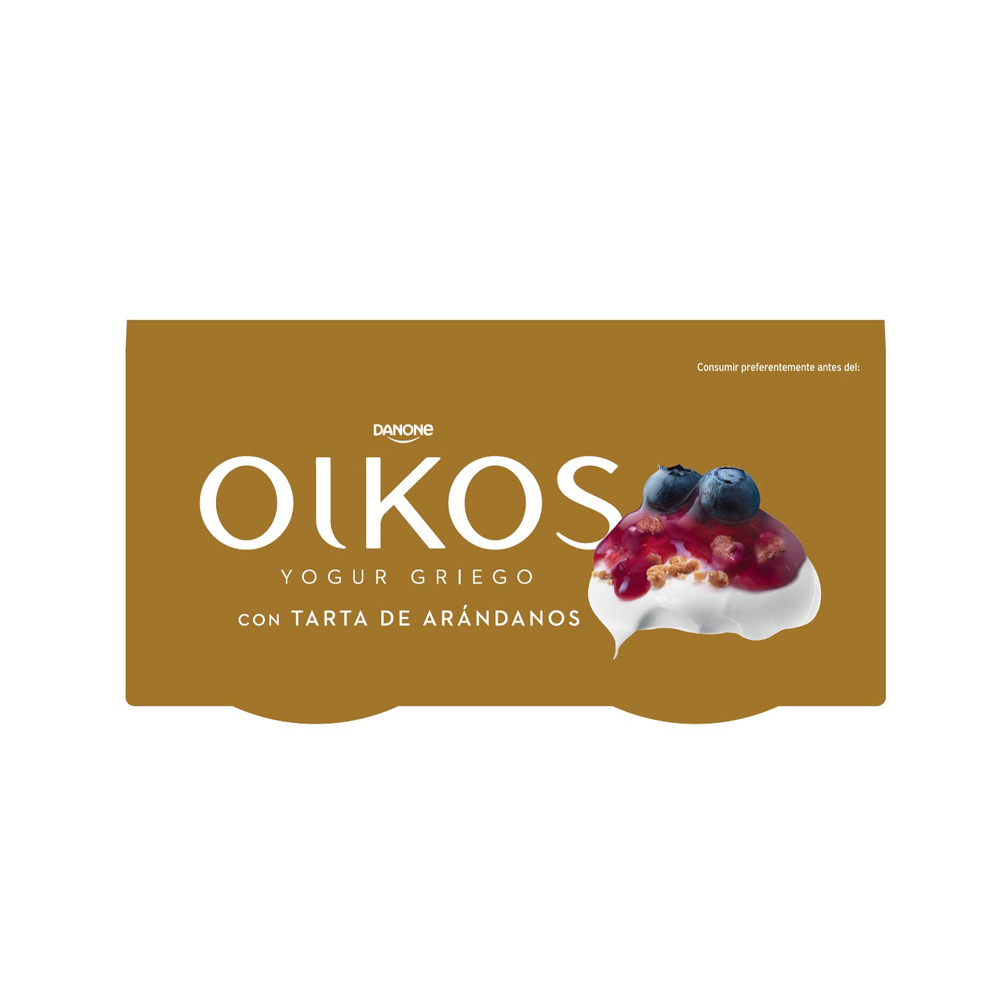 Yogur griego tarta arandanos oikos Danone p2 110g/u