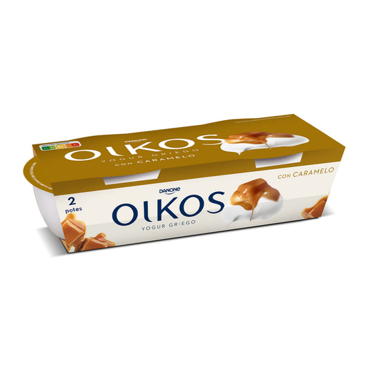 Yogur griego c/ caramelo oikos Danone p2 110g/u La Despensa
