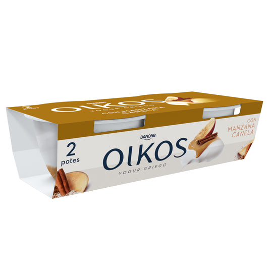 Yogur griego con manz/cane oikos Danone p2 110g/u La Despensa