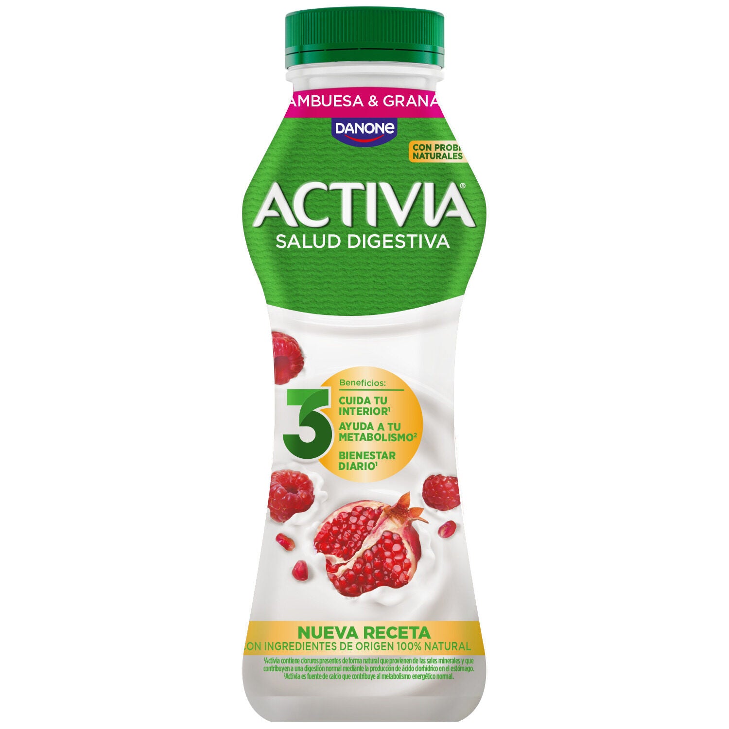 Yogur liquido bifidus gran/fram activia Danone 280g