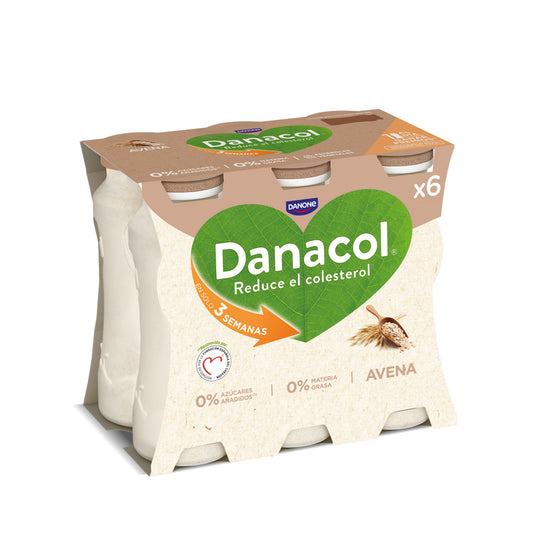 Yogur liquido avena danacol 0% Danone p6 100g/u La Despensa