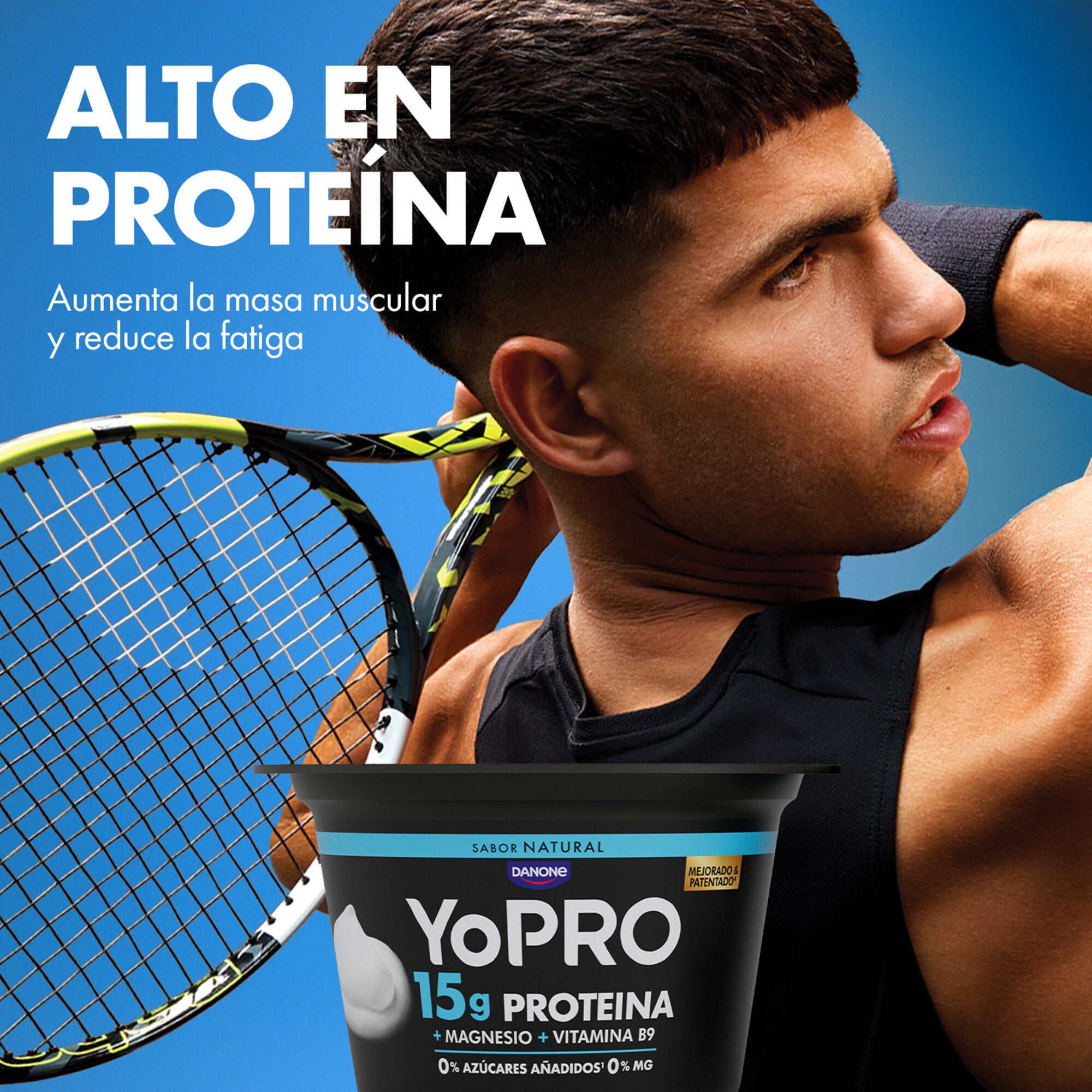 Yogur natural Yopro Danone p2 160g/u