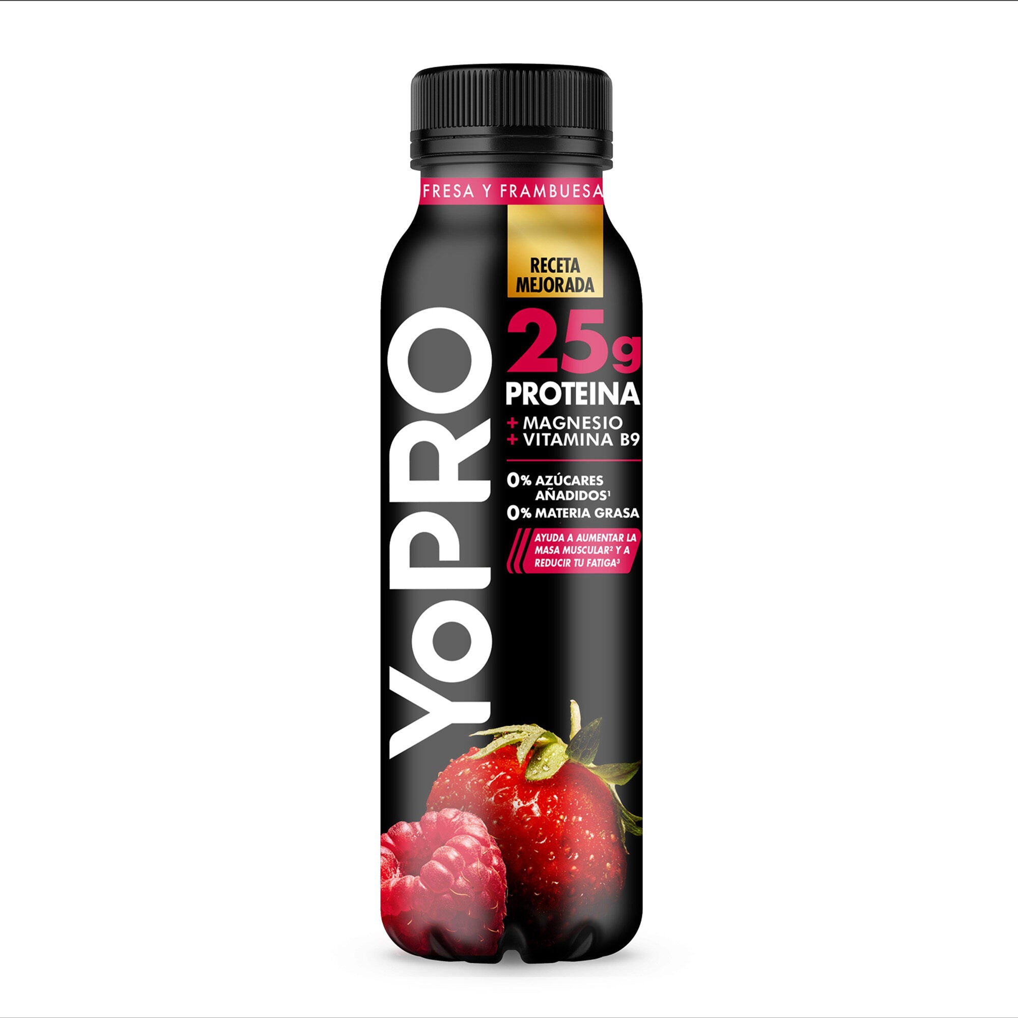 Yogur liquido fresa frambuesa Yopro Danone 300g
